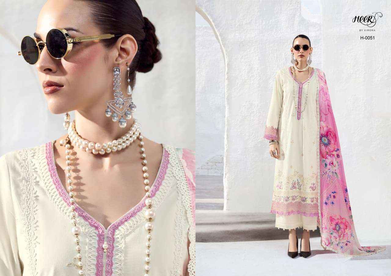 Kimora Heer Stardom Lawn Cotton Dress Material 6 pcs Catalogue