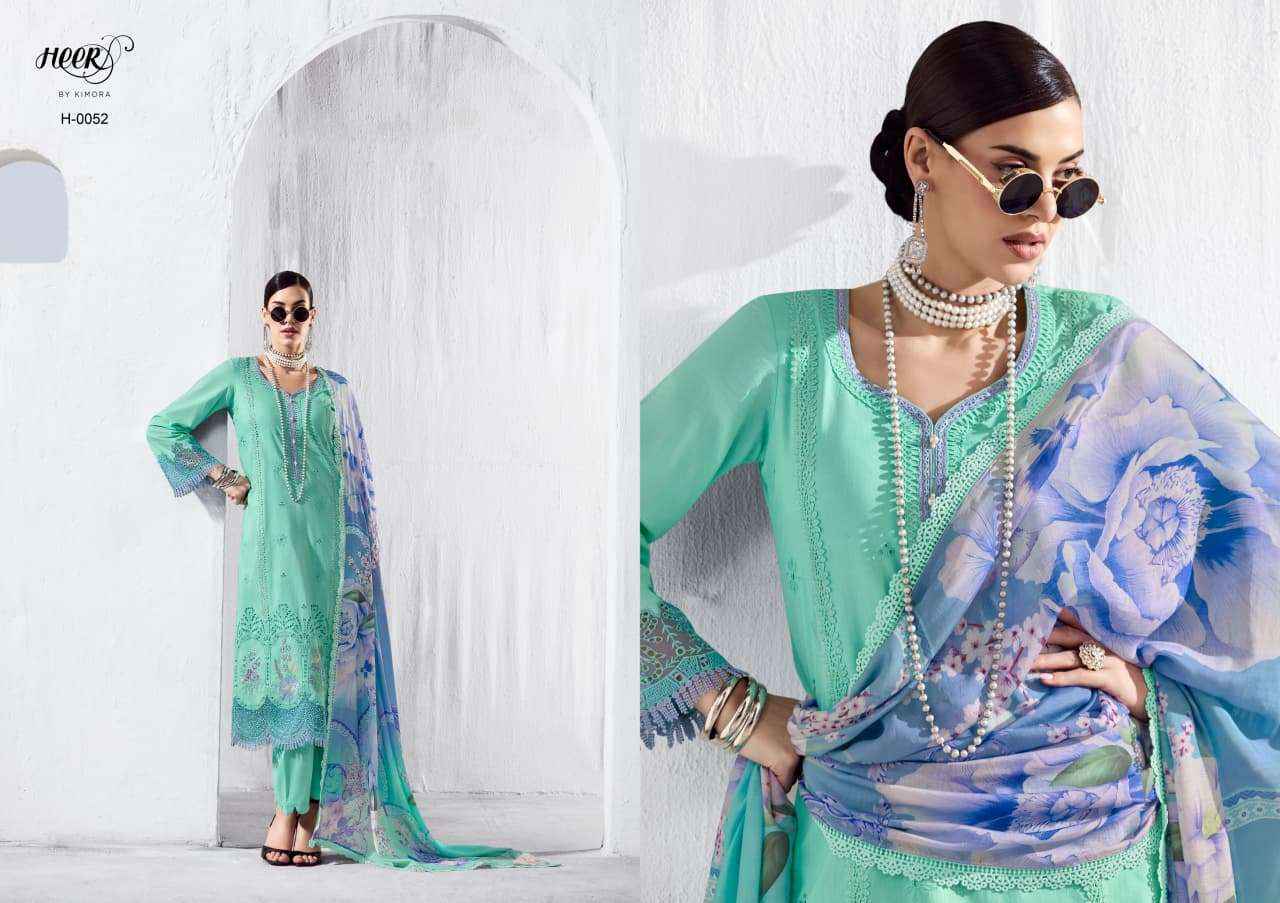 Kimora Heer Stardom Lawn Cotton Dress Material 6 pcs Catalogue