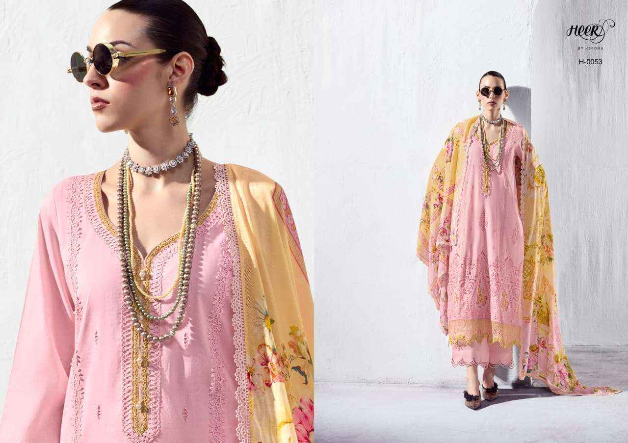 Kimora Heer Stardom Lawn Cotton Dress Material 6 pcs Catalogue