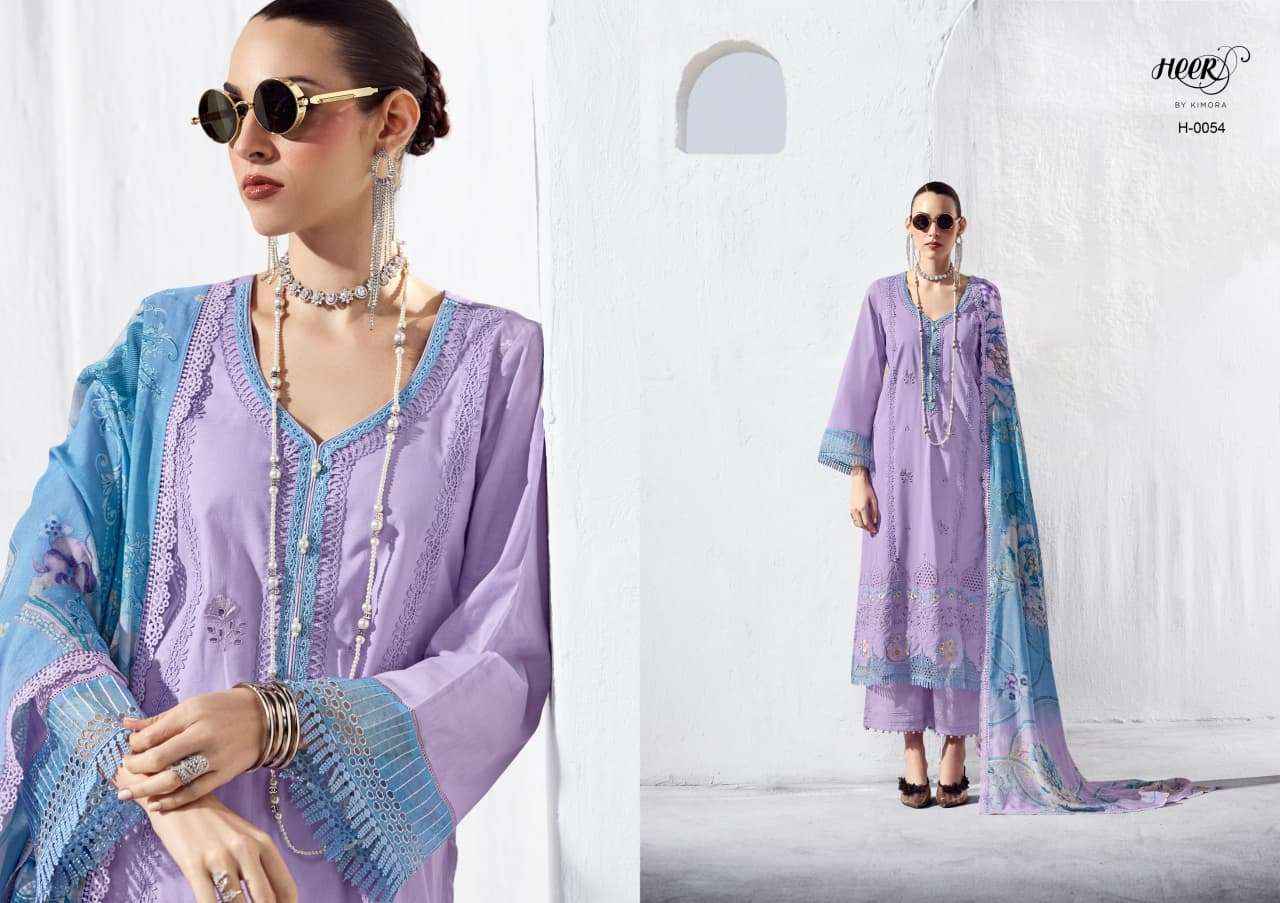 Kimora Heer Stardom Lawn Cotton Dress Material 6 pcs Catalogue