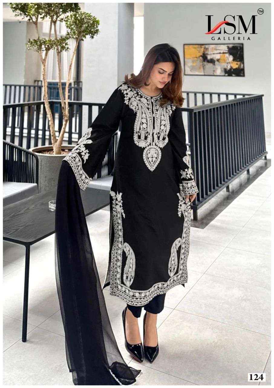 LSM Galleria Black & White Vol 2 Readymade Cotton Dress 6 pcs Catalogue