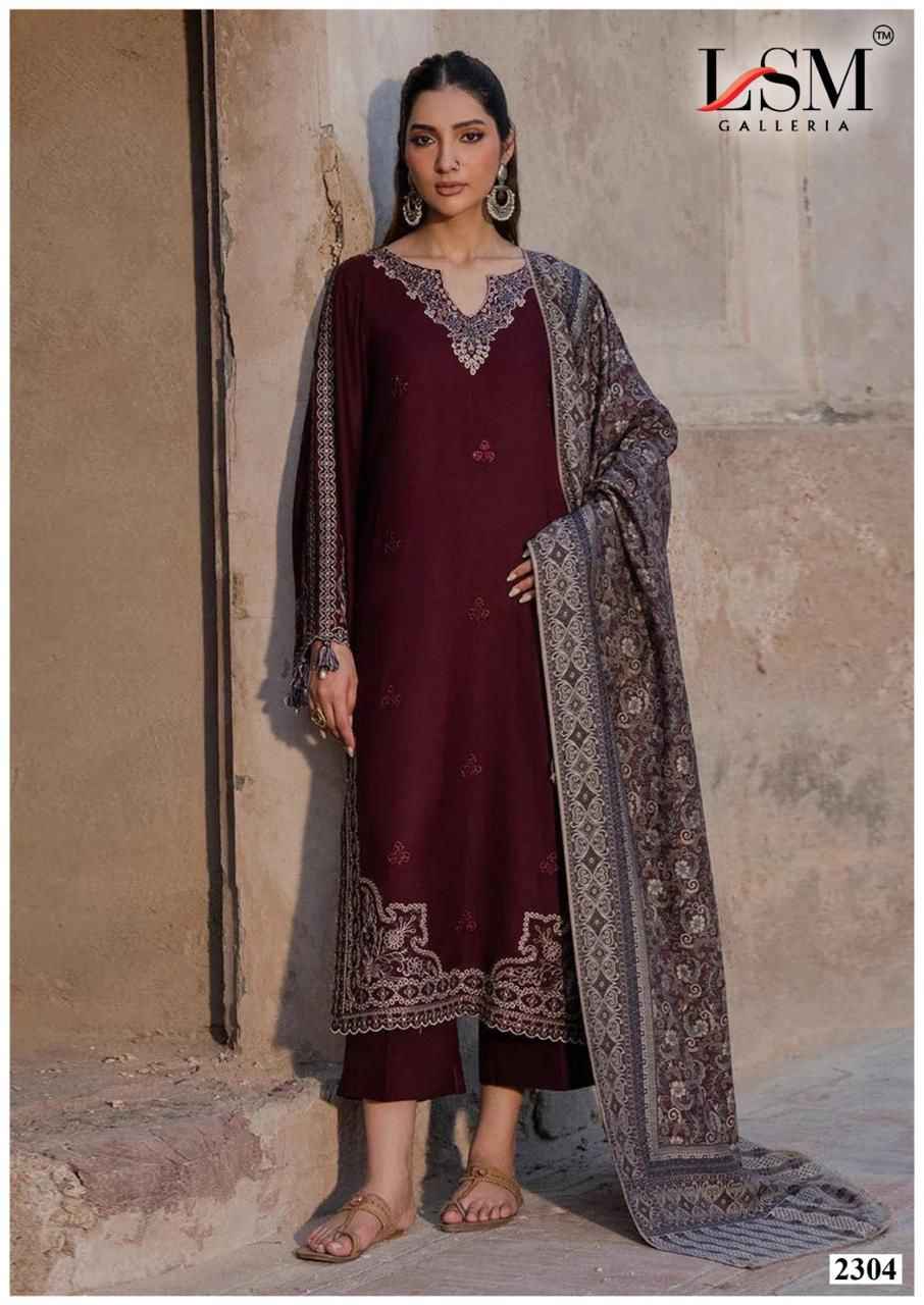 LSM Galleria Parian Dream Vol 23 Readymade Lawn Dress 6 pcs Catalogue