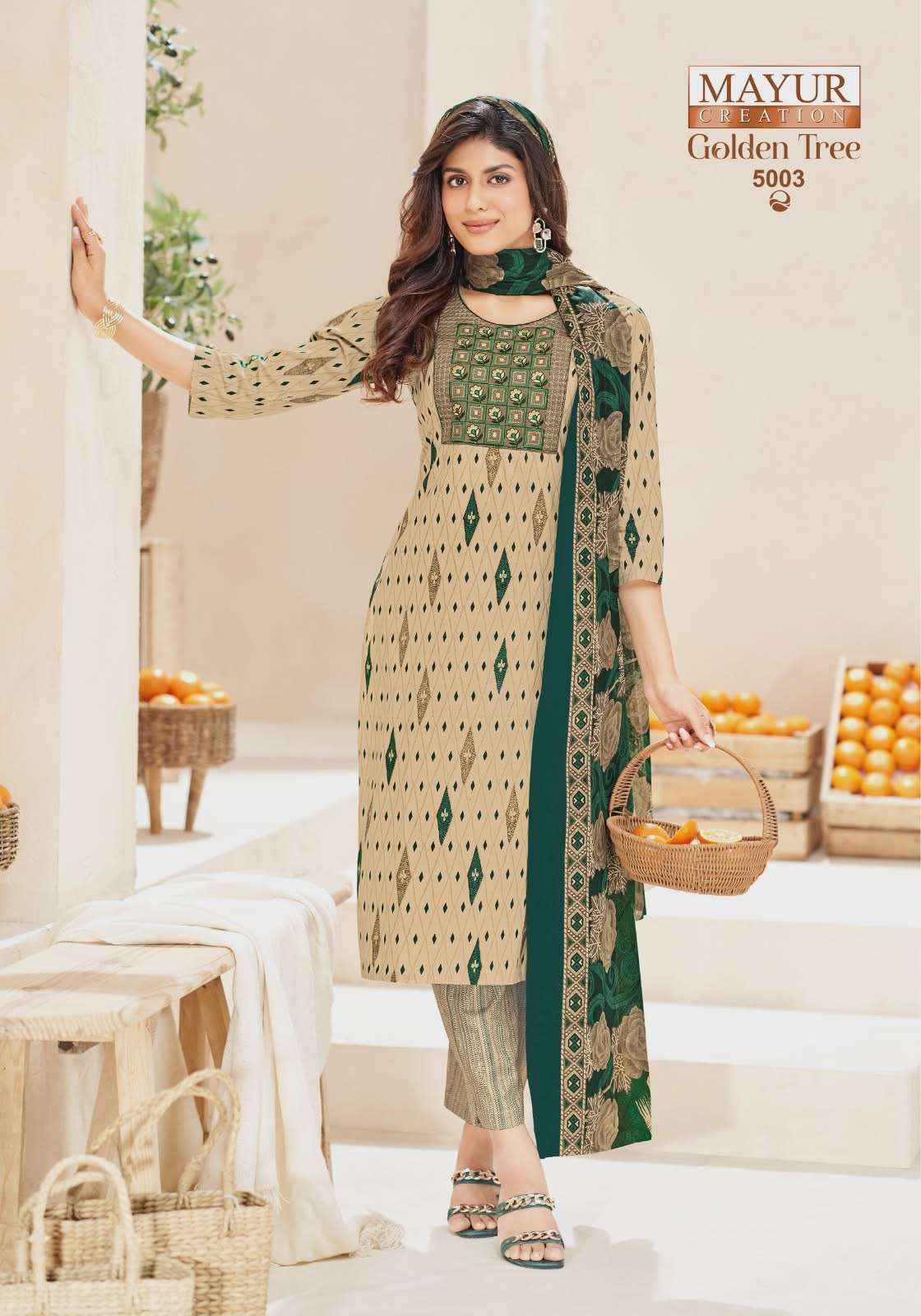 Mayur Creation Golden Tree Vol 5 Readymade Cotton Dress 10 pcs Catalogue