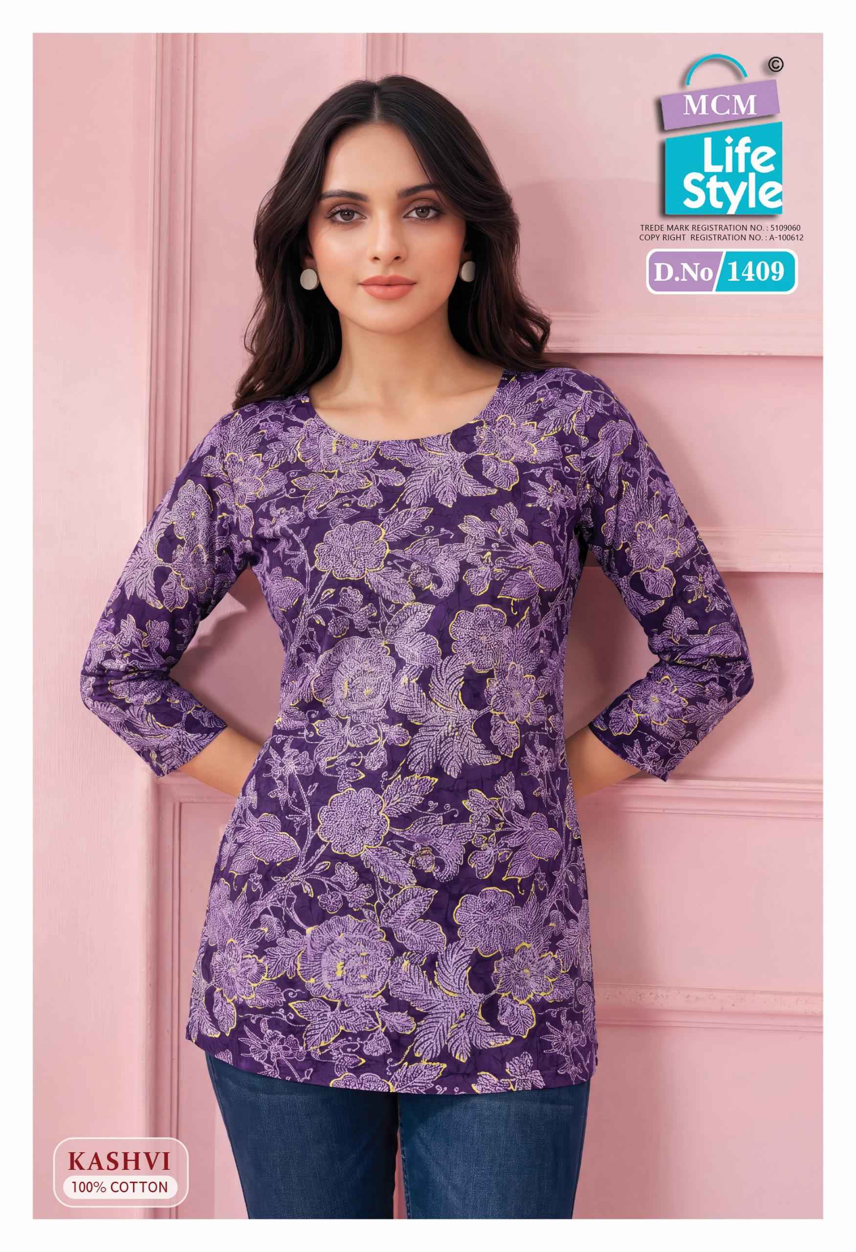 MCM Lifestyle Kashvi Vol 14 Cotton Kurti 10 pcs Catalogue
