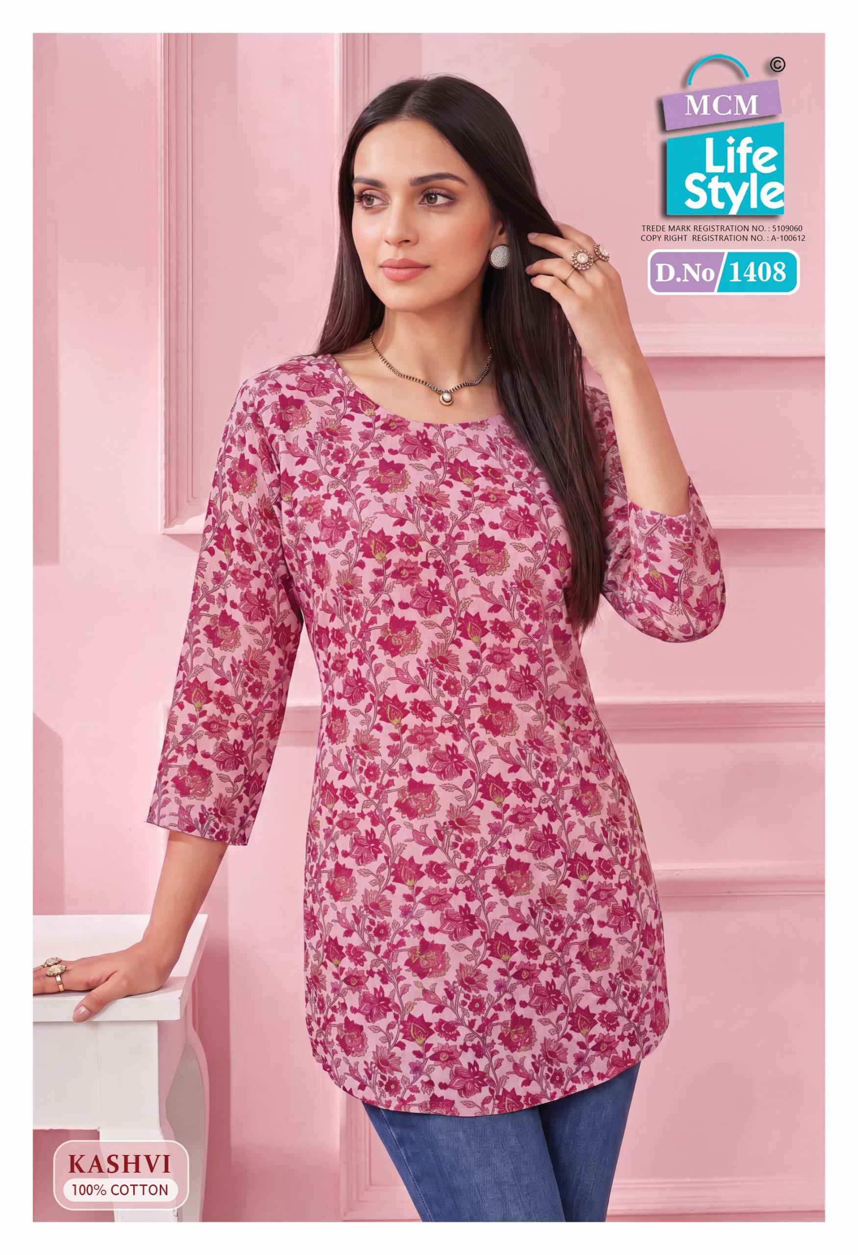 MCM Lifestyle Kashvi Vol 14 Cotton Kurti 10 pcs Catalogue