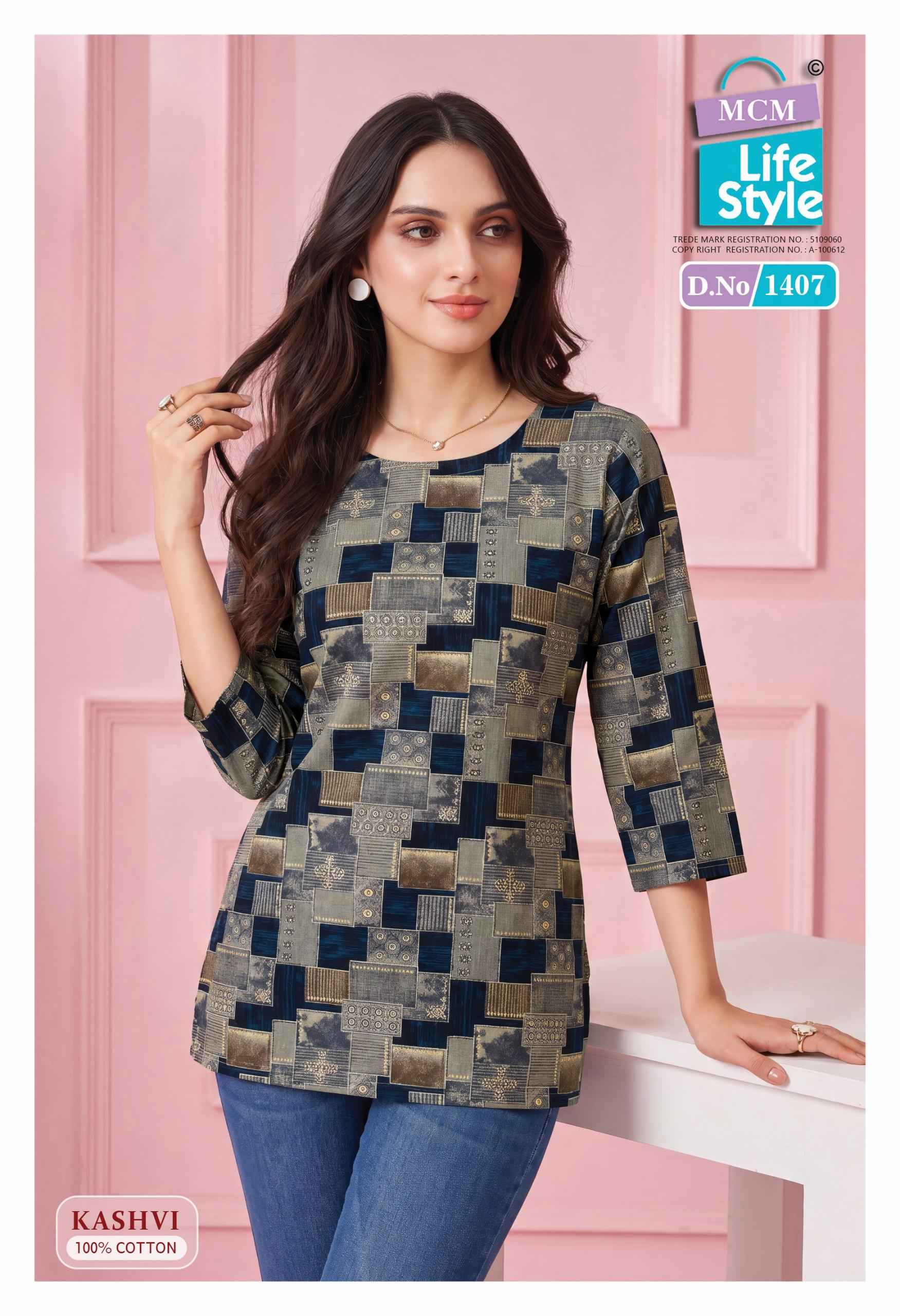 MCM Lifestyle Kashvi Vol 14 Cotton Kurti 10 pcs Catalogue