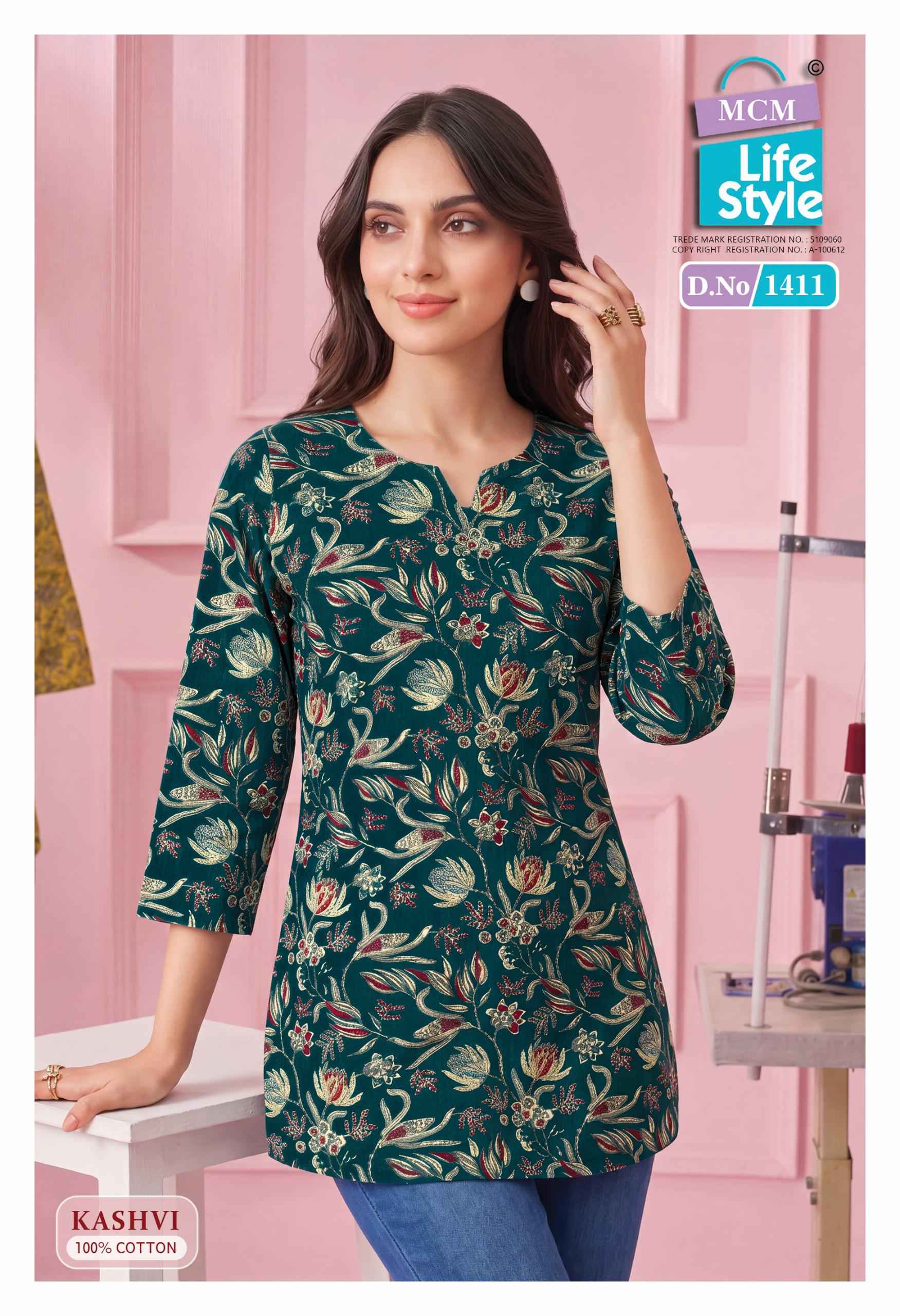 MCM Lifestyle Kashvi Vol 14 Cotton Kurti 10 pcs Catalogue