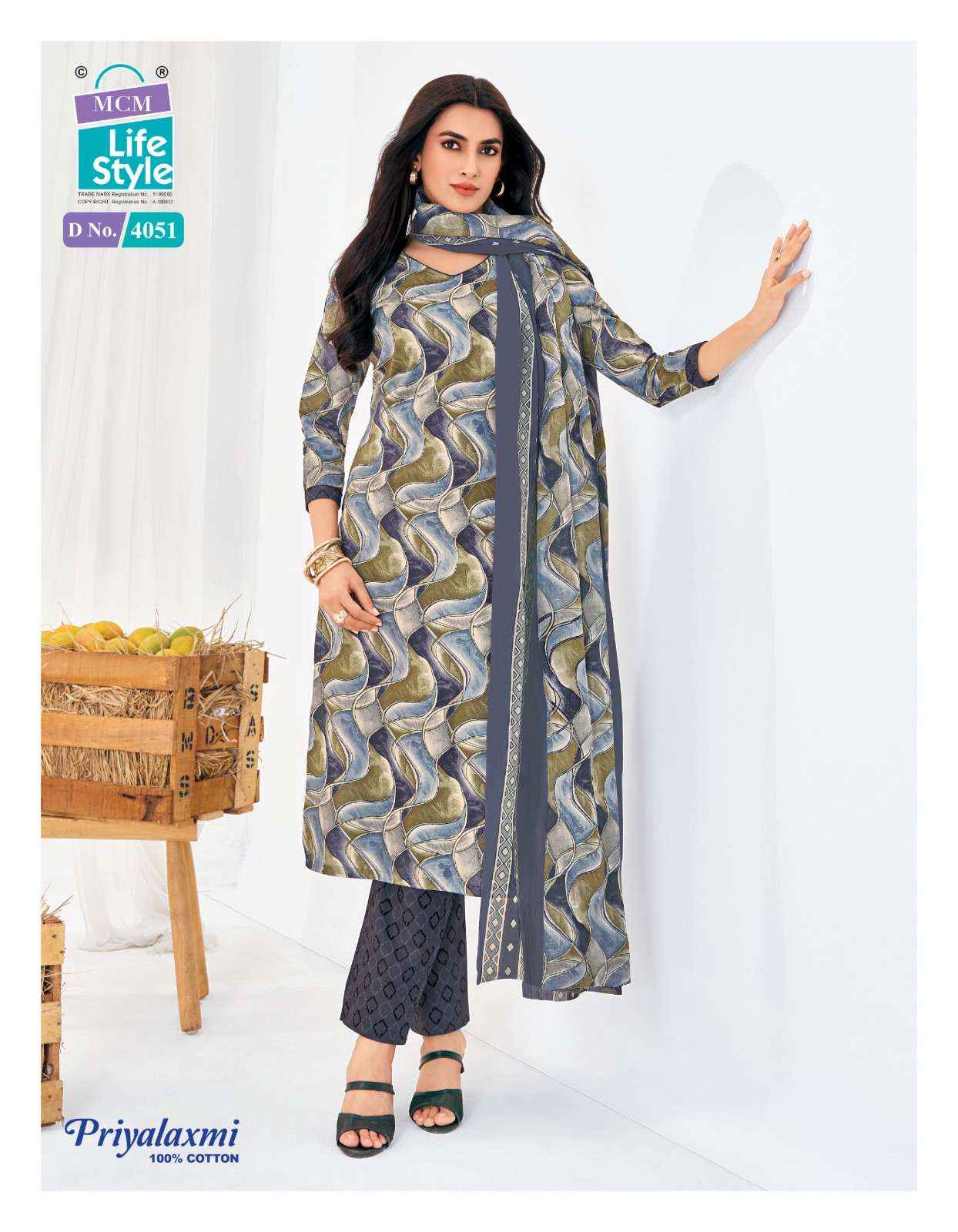 MCM Lifestyle Priyalaxmi Vol 40 Cotton Dress Material 20 pcs Catalogue