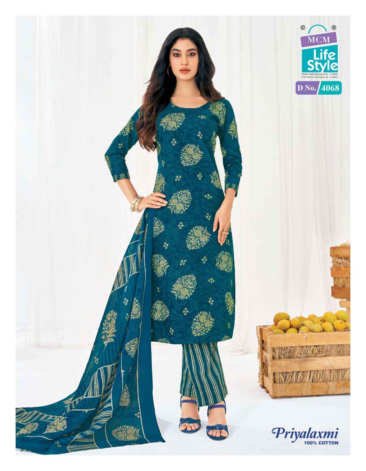 MCM Lifestyle Priyalaxmi Vol 40 Cotton Dress Material 20 pcs Catalogue