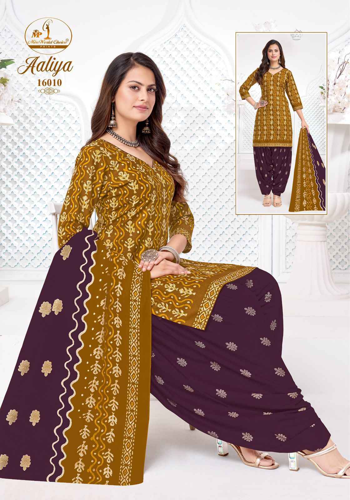 Miss World Choice Aaliya Vol 16 Readymade Cotton Dress 10 pcs Catalogue