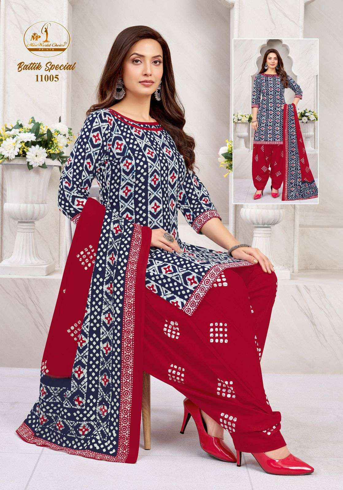 Miss World Choice Batik Special Vol 11 Readymade Cotton Dress 10 pcs Catalogue