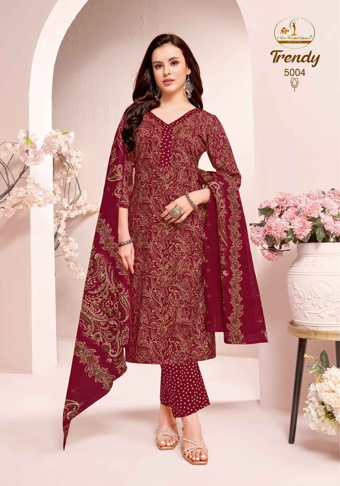 Miss World Choice Trendy Vol 5 Cotton Dress Material 10 pcs Catalogue