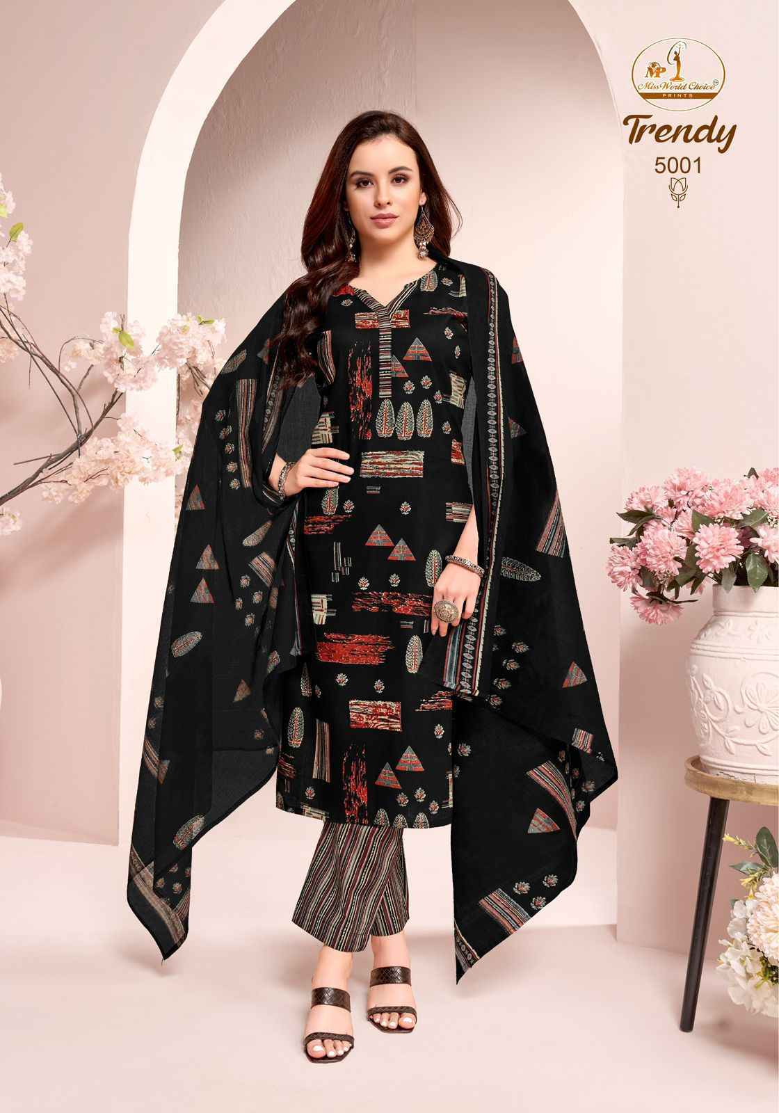 Miss World Choice Trendy Vol 5 Cotton Dress Material 10 pcs Catalogue
