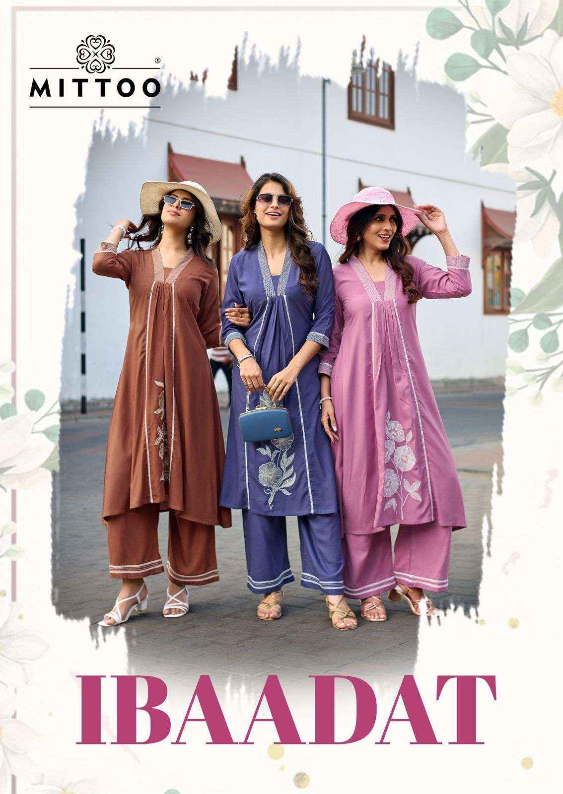 Mittoo Ibaadat Rayon Kurti With Bottom 6 pcs Catalogue
