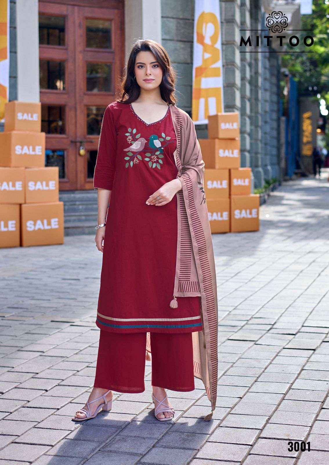 Mittoo Rehsham Cotton Kurti Combo 4 pcs Catalogue