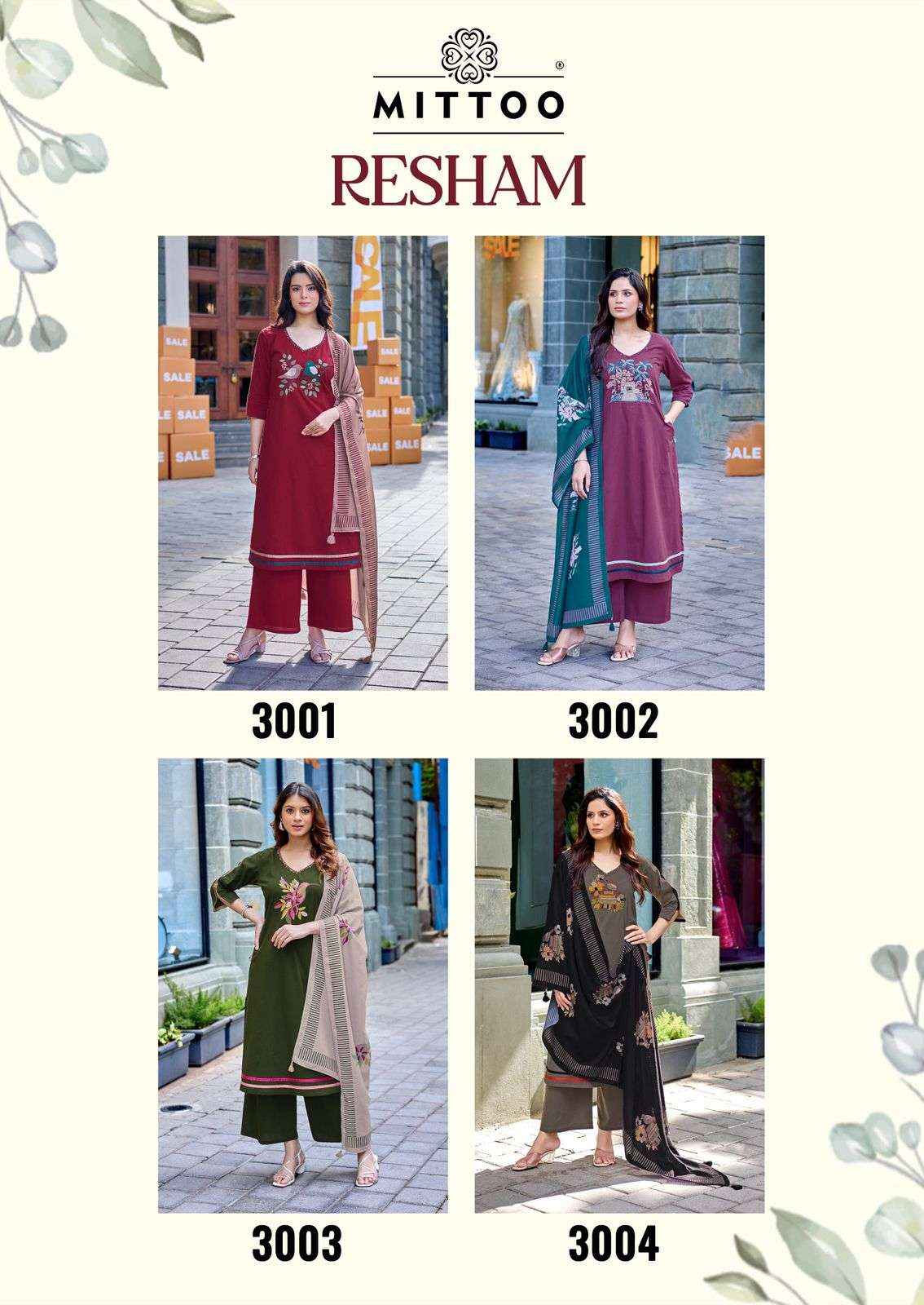 Mittoo Rehsham Cotton Kurti Combo 4 pcs Catalogue