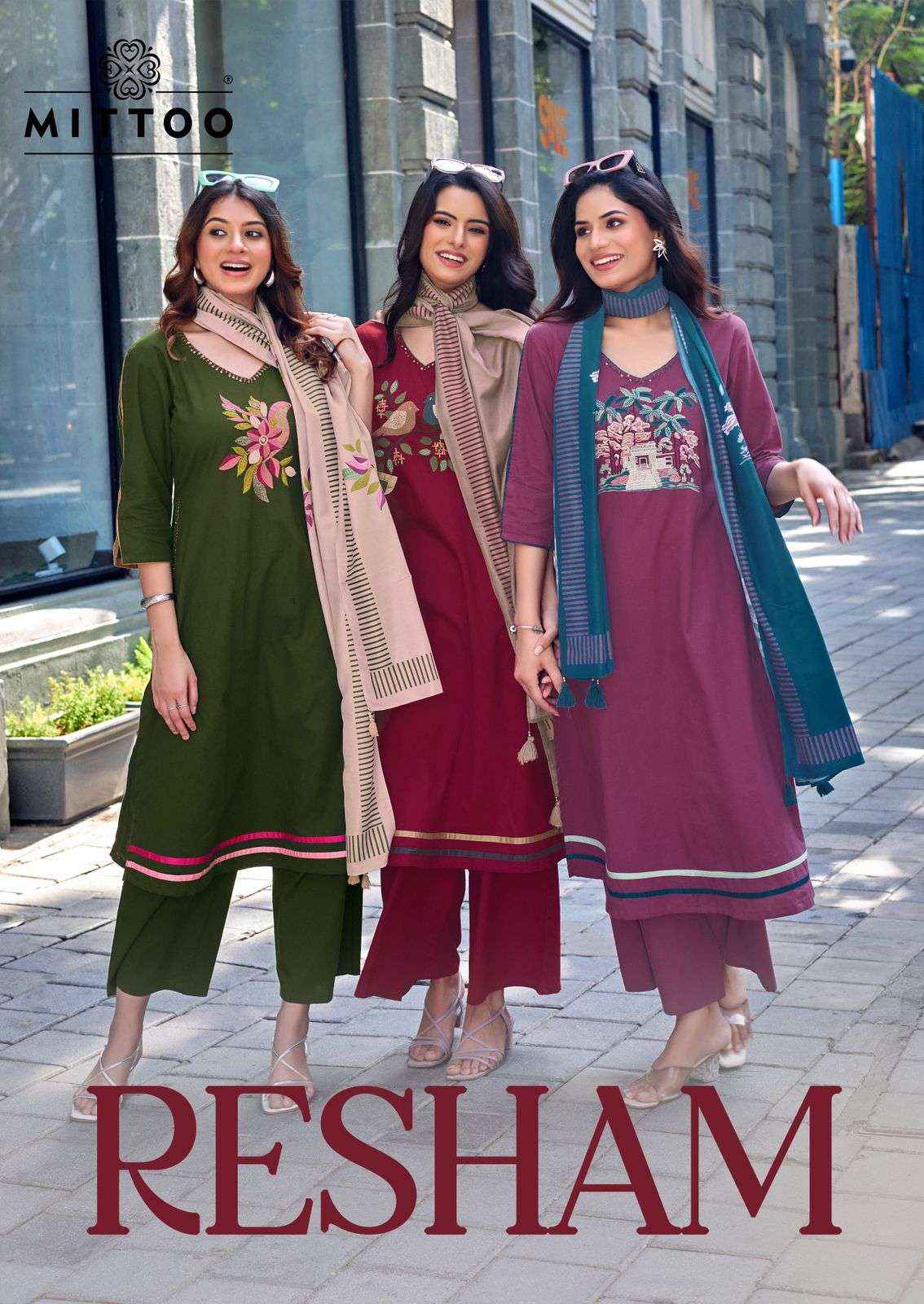 Mittoo Rehsham Cotton Kurti Combo 4 pcs Catalogue