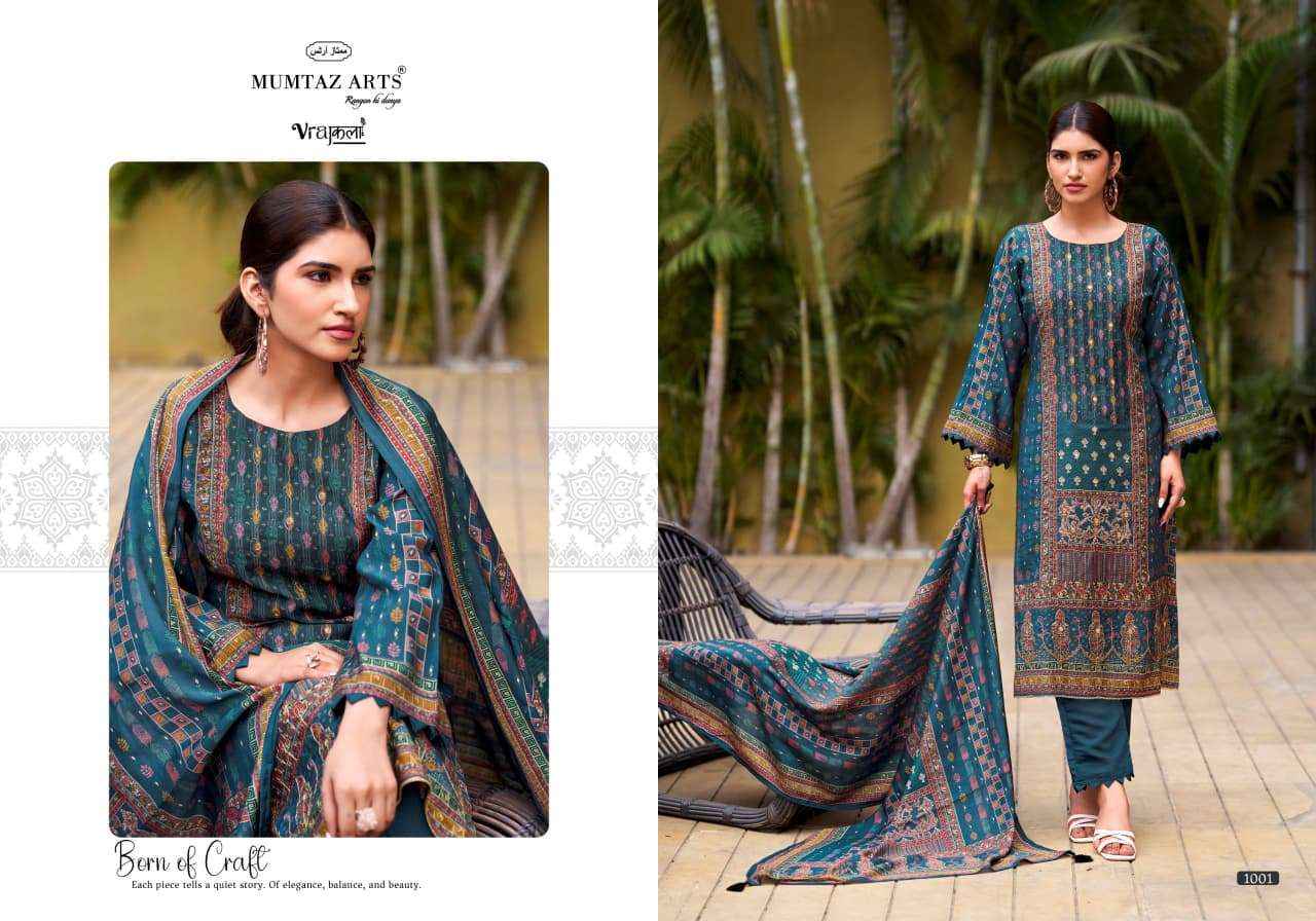 Mumtaz Arts Amour Viscose Muslin Dress Material 6 pcs Catalogue