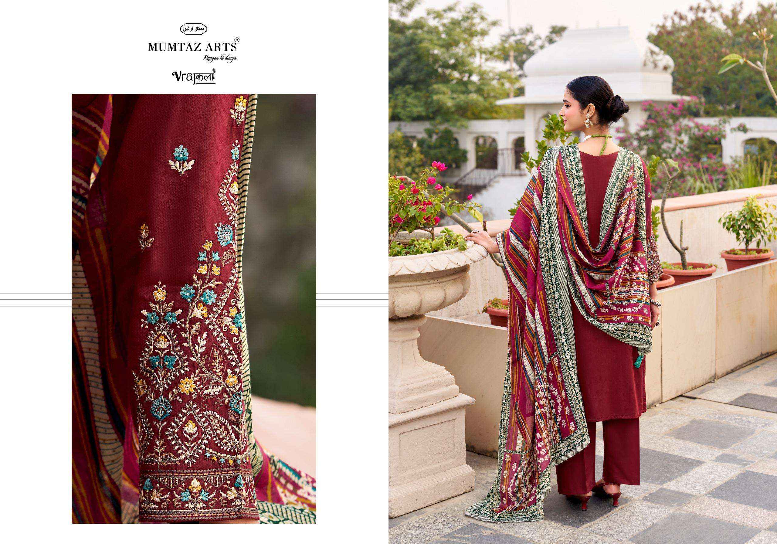 Mumtaz Arts Jamdani Viscose Dress Material 6 pcs Catalogue