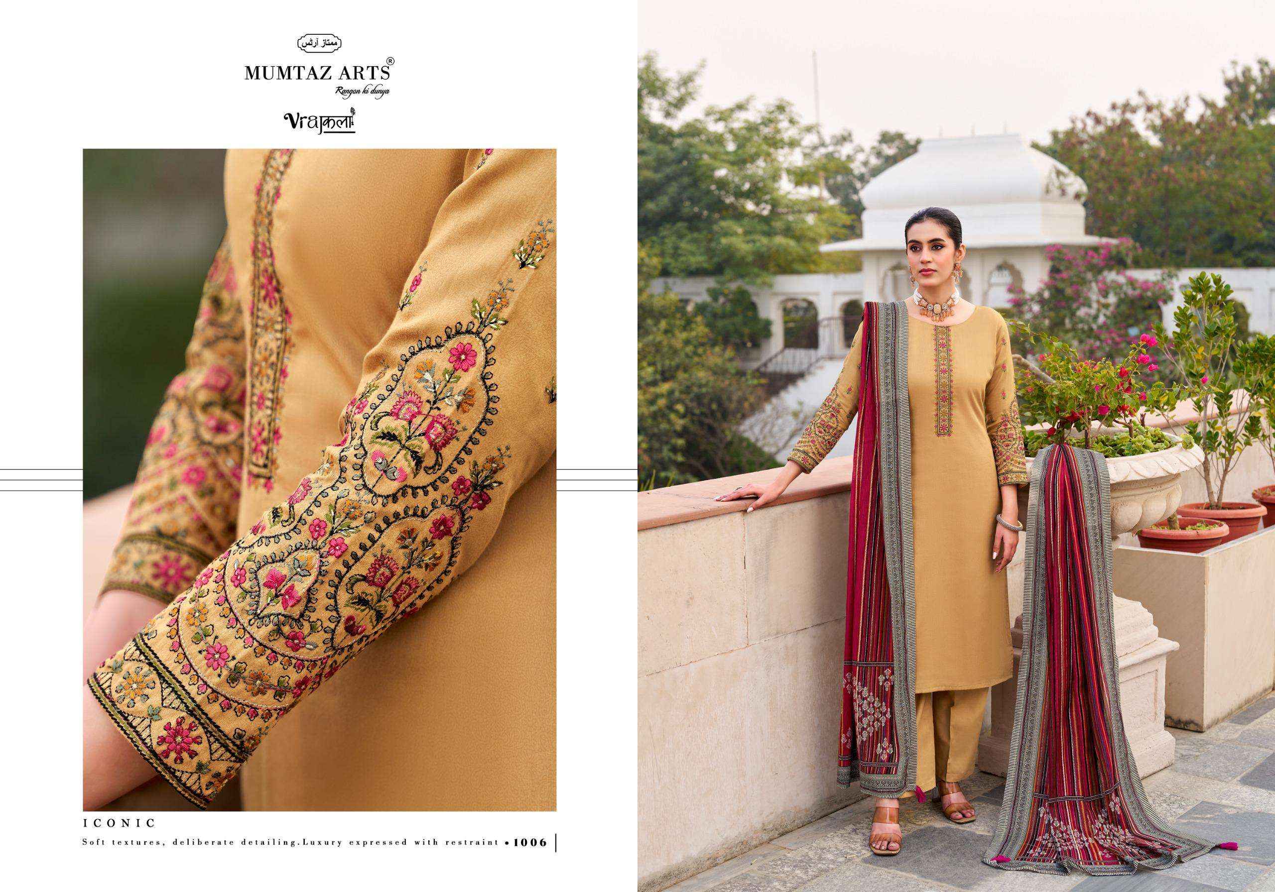Mumtaz Arts Jamdani Viscose Dress Material 6 pcs Catalogue