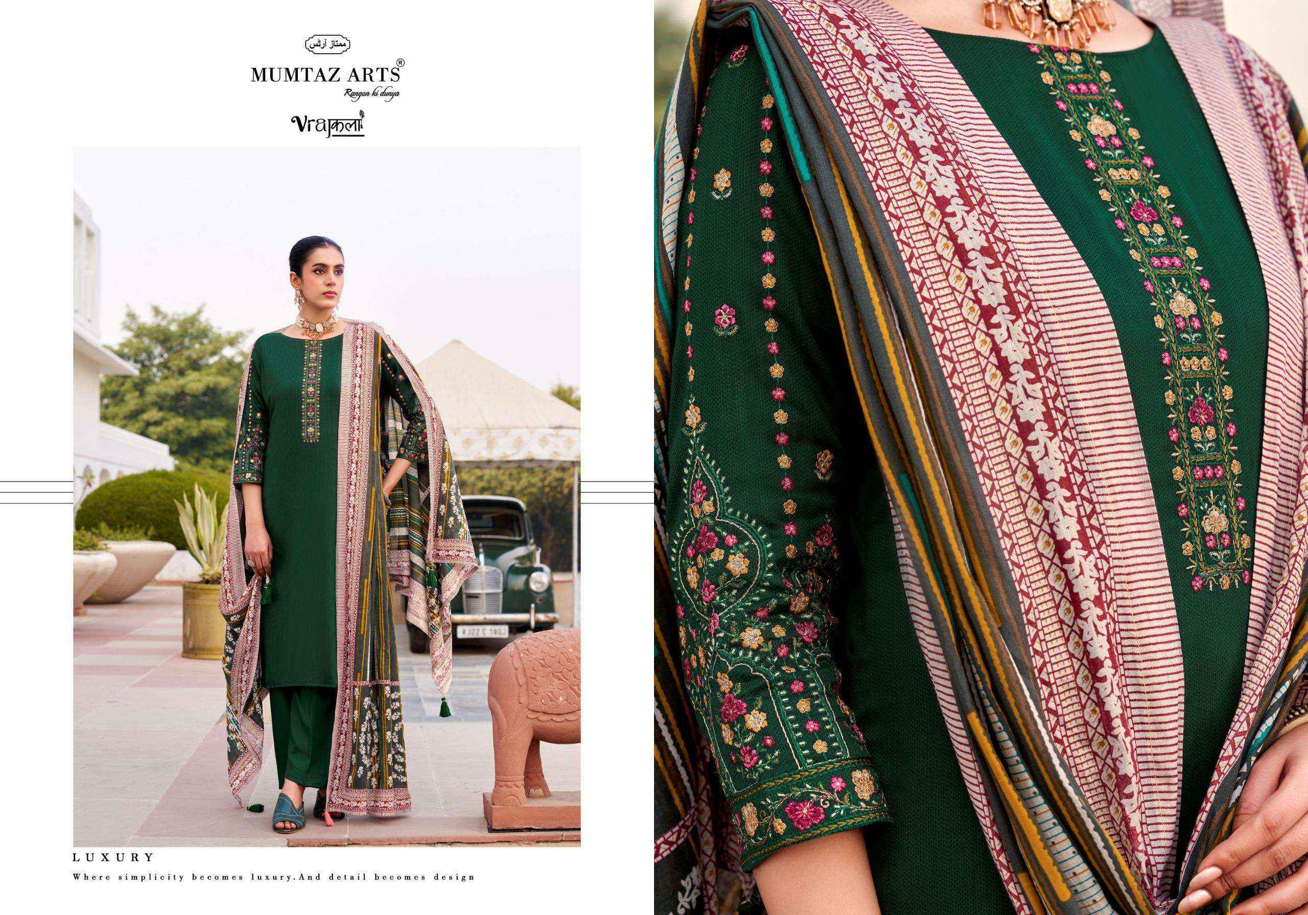 Mumtaz Arts Jamdani Viscose Dress Material 6 pcs Catalogue