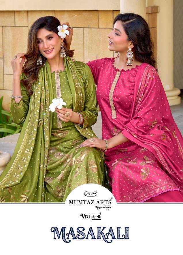 Mumtaz Arts Masakali Viscose Jam Dress Material 4 pcs Catalogue