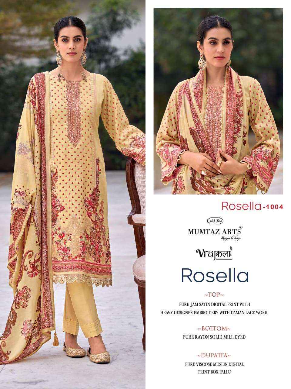 Mumtaz Arts Rosella Viscose Dress Material 6 pcs Catalogue