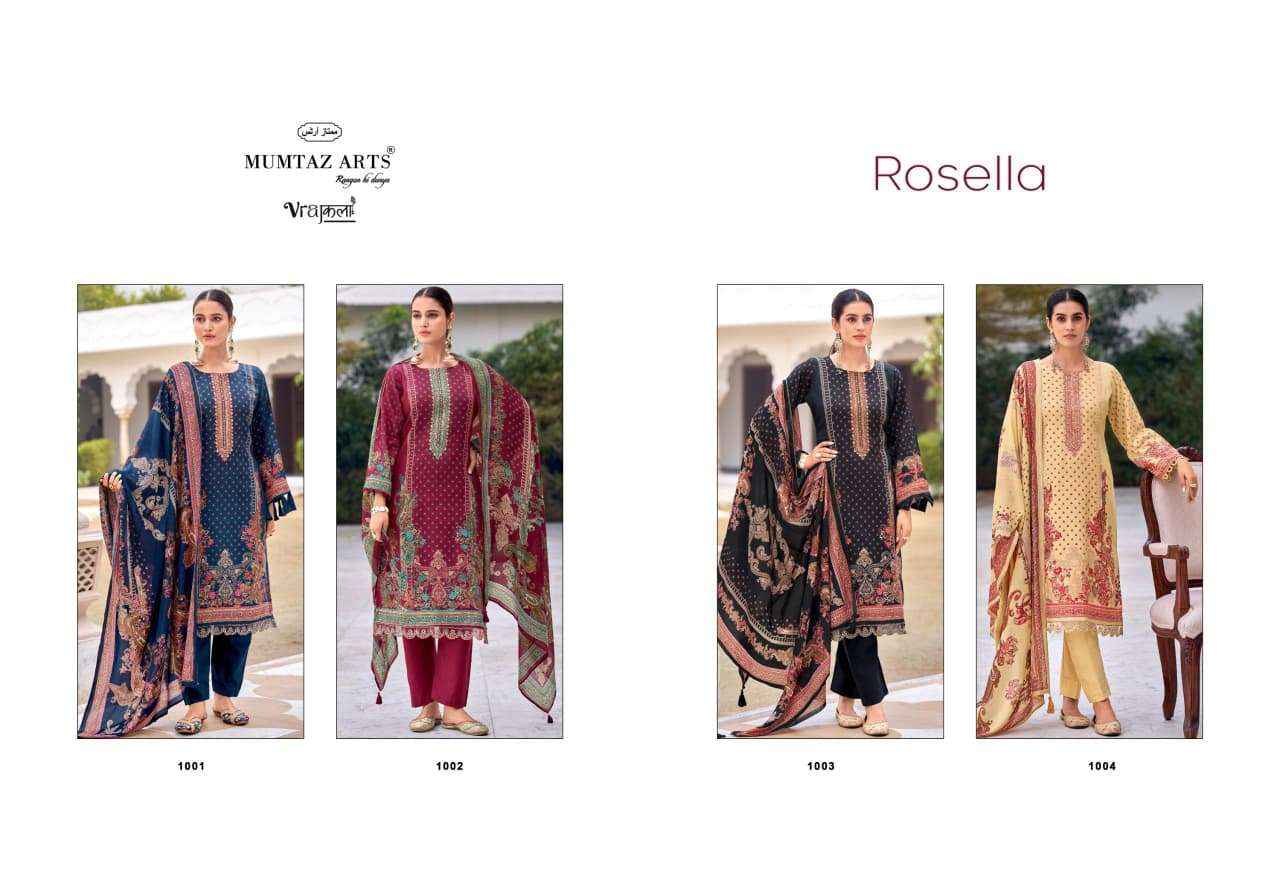 Mumtaz Arts Rosella Viscose Dress Material 6 pcs Catalogue