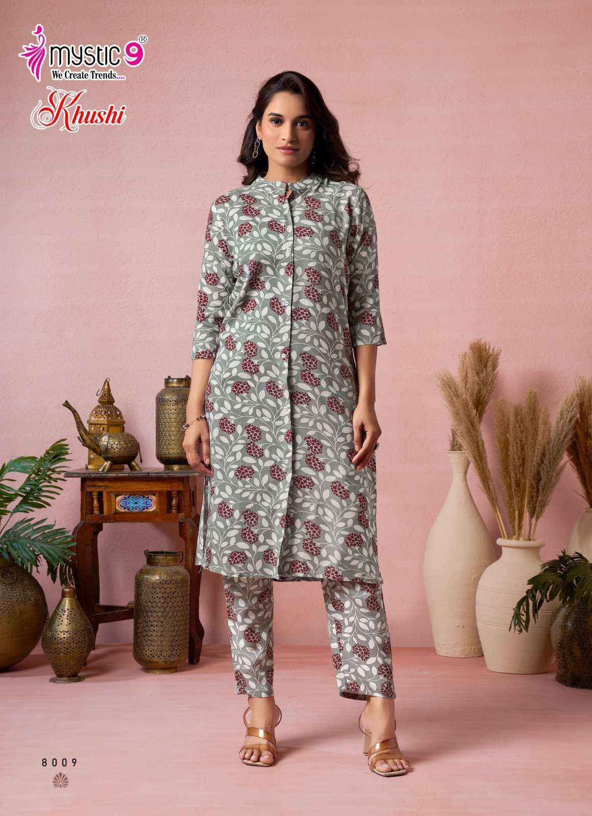 Mystic 9 Khushi Vol 8 Viscouse Co Ord Set 10 pcs Catalogue