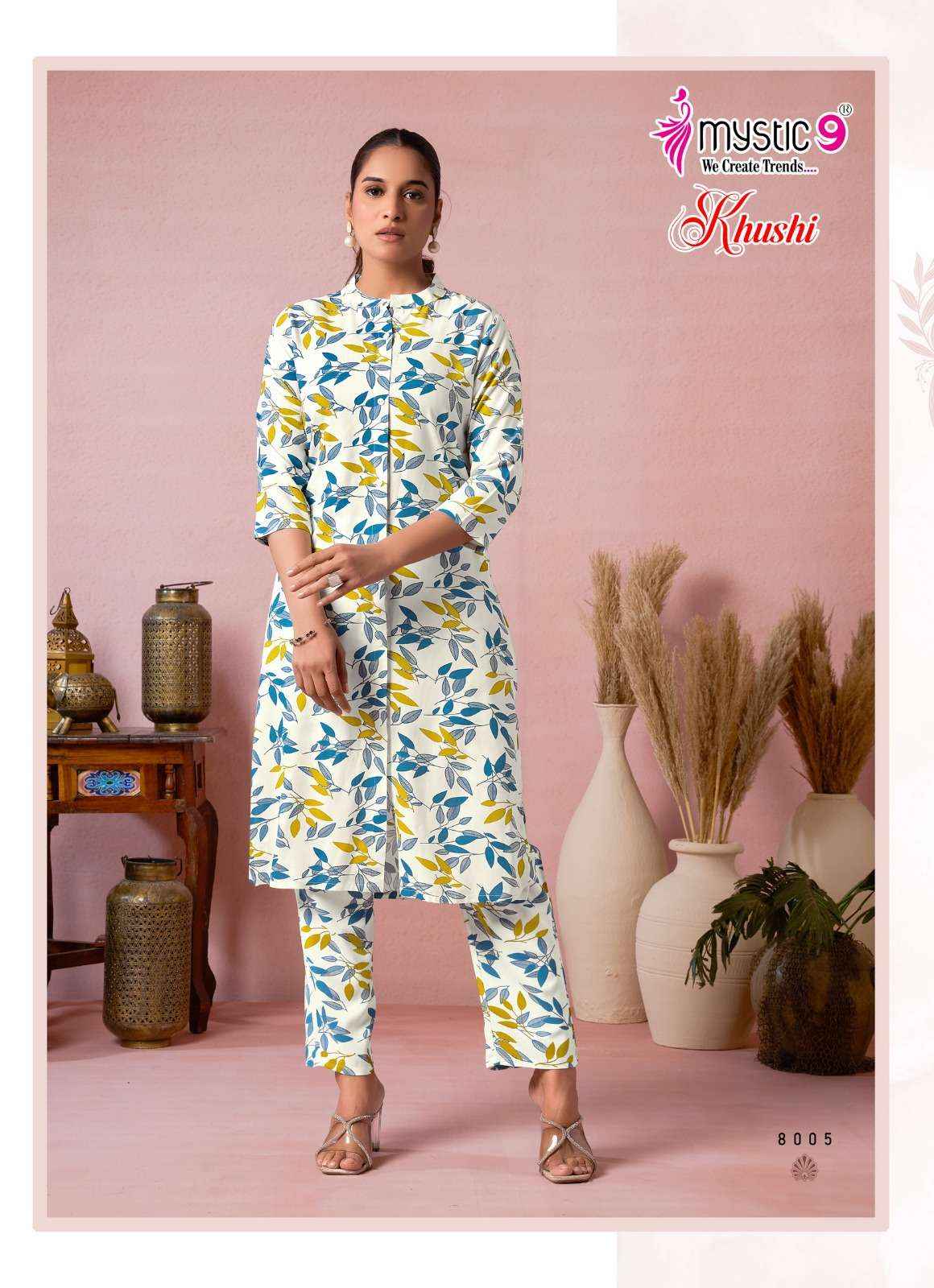 Mystic 9 Khushi Vol 8 Viscouse Co Ord Set 10 pcs Catalogue