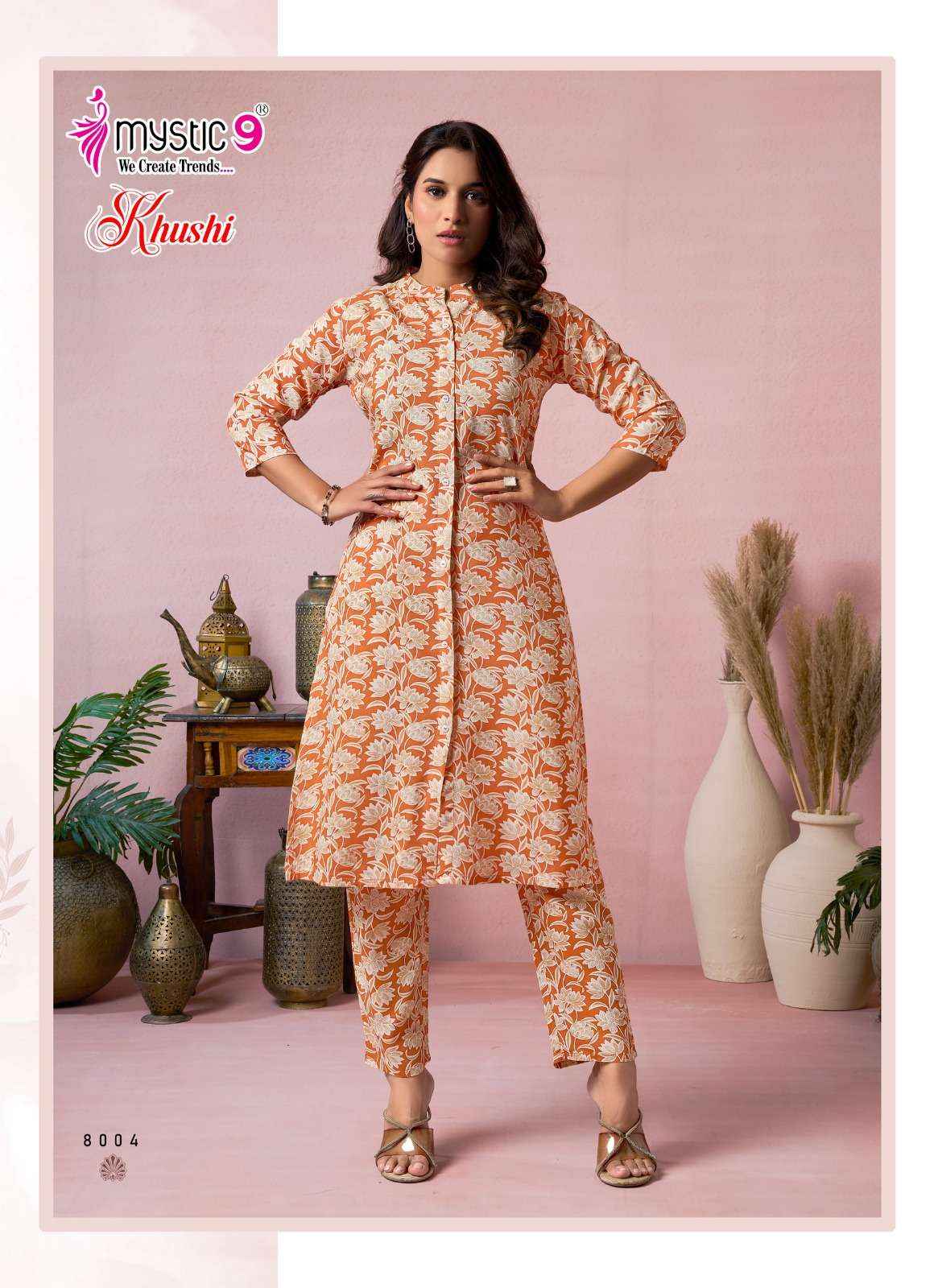 Mystic 9 Khushi Vol 8 Viscouse Co Ord Set 10 pcs Catalogue