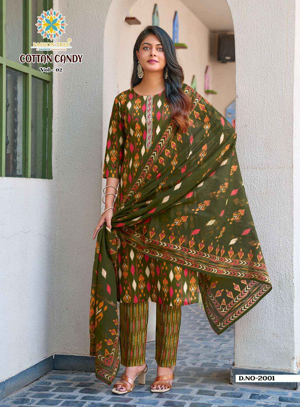 Passion Tree Cotton Candy Vol 2 Cotton Kurti Combo 8 pcs Catalogue