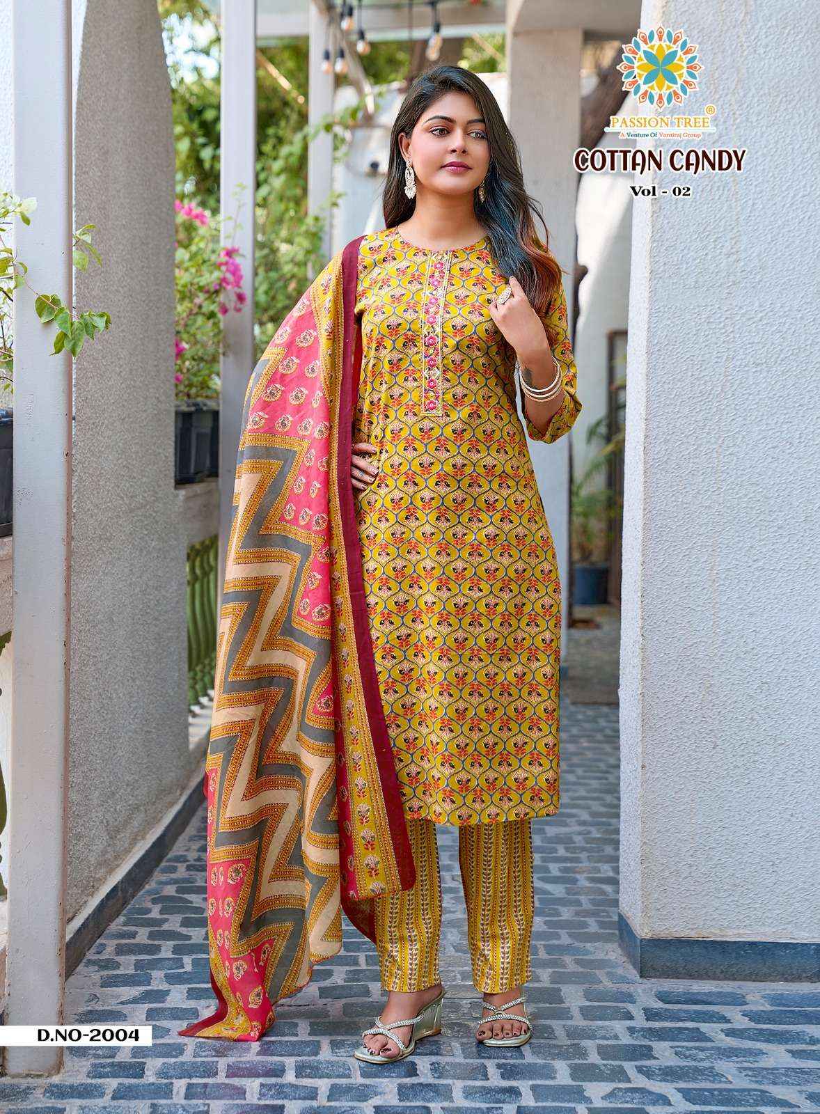 Passion Tree Cotton Candy Vol 2 Cotton Kurti Combo 8 pcs Catalogue