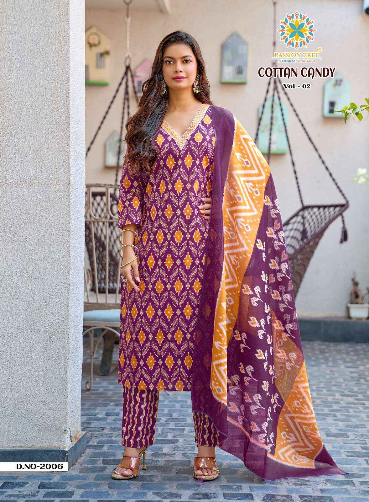 Passion Tree Cotton Candy Vol 2 Cotton Kurti Combo 8 pcs Catalogue