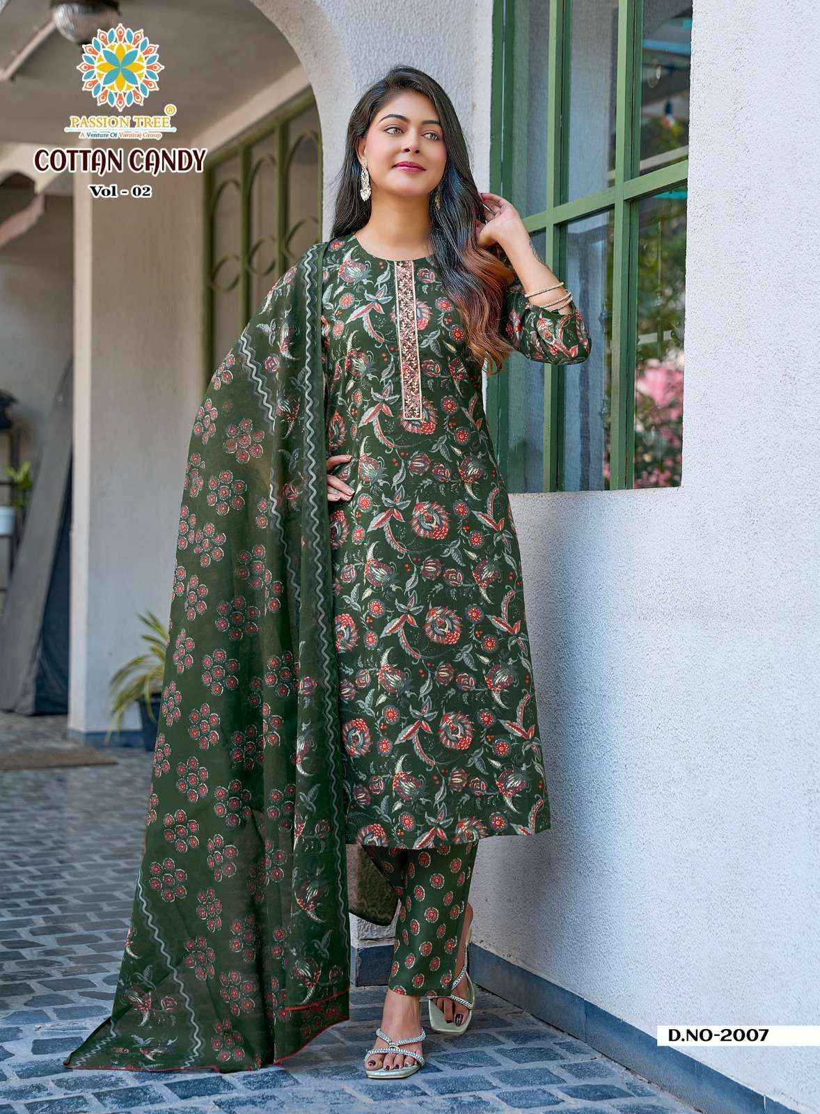 Passion Tree Cotton Candy Vol 2 Cotton Kurti Combo 8 pcs Catalogue