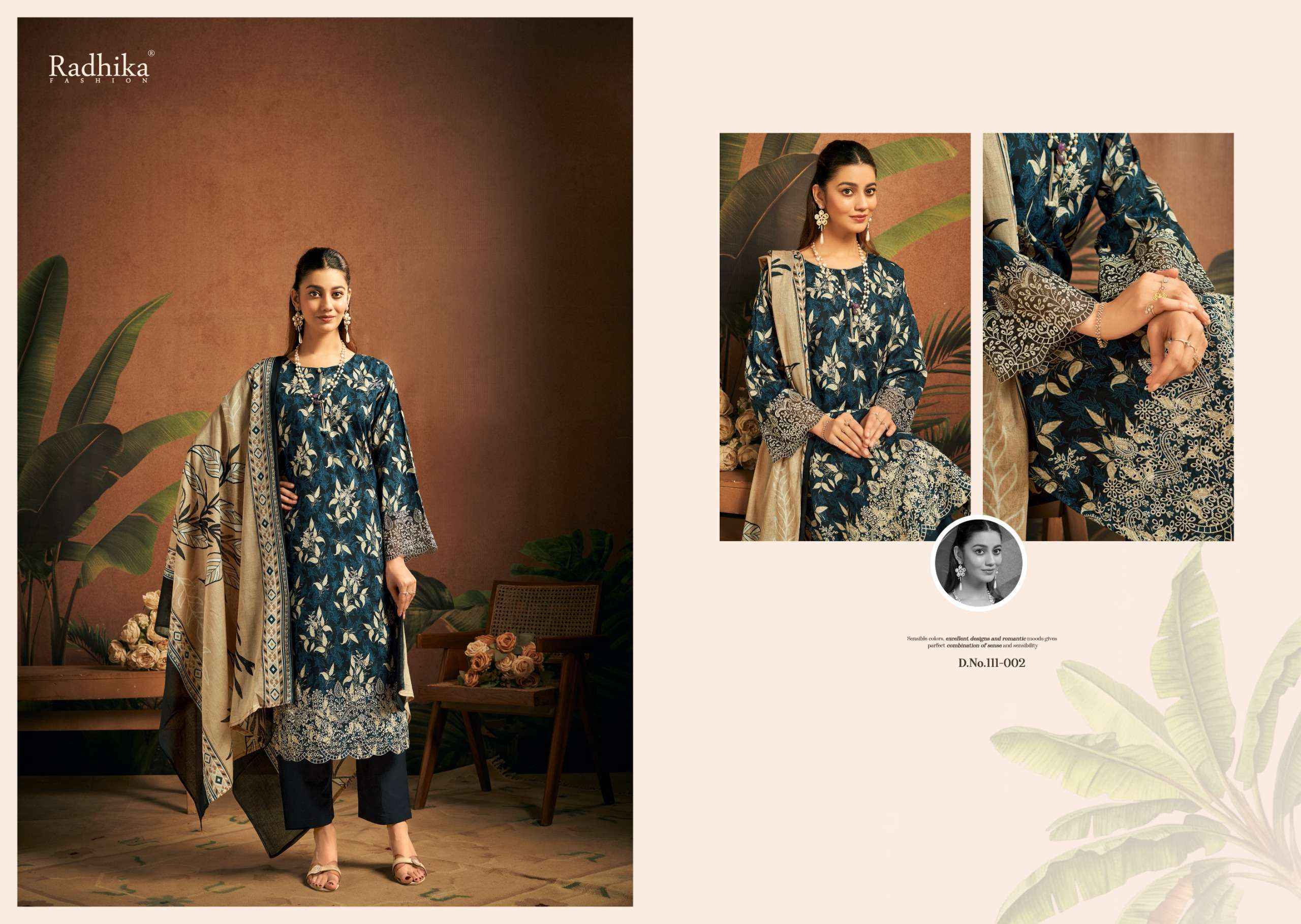 Radhika Fashion Azara Saira Lawn Cotton Dress Material 6 pcs Catalogue