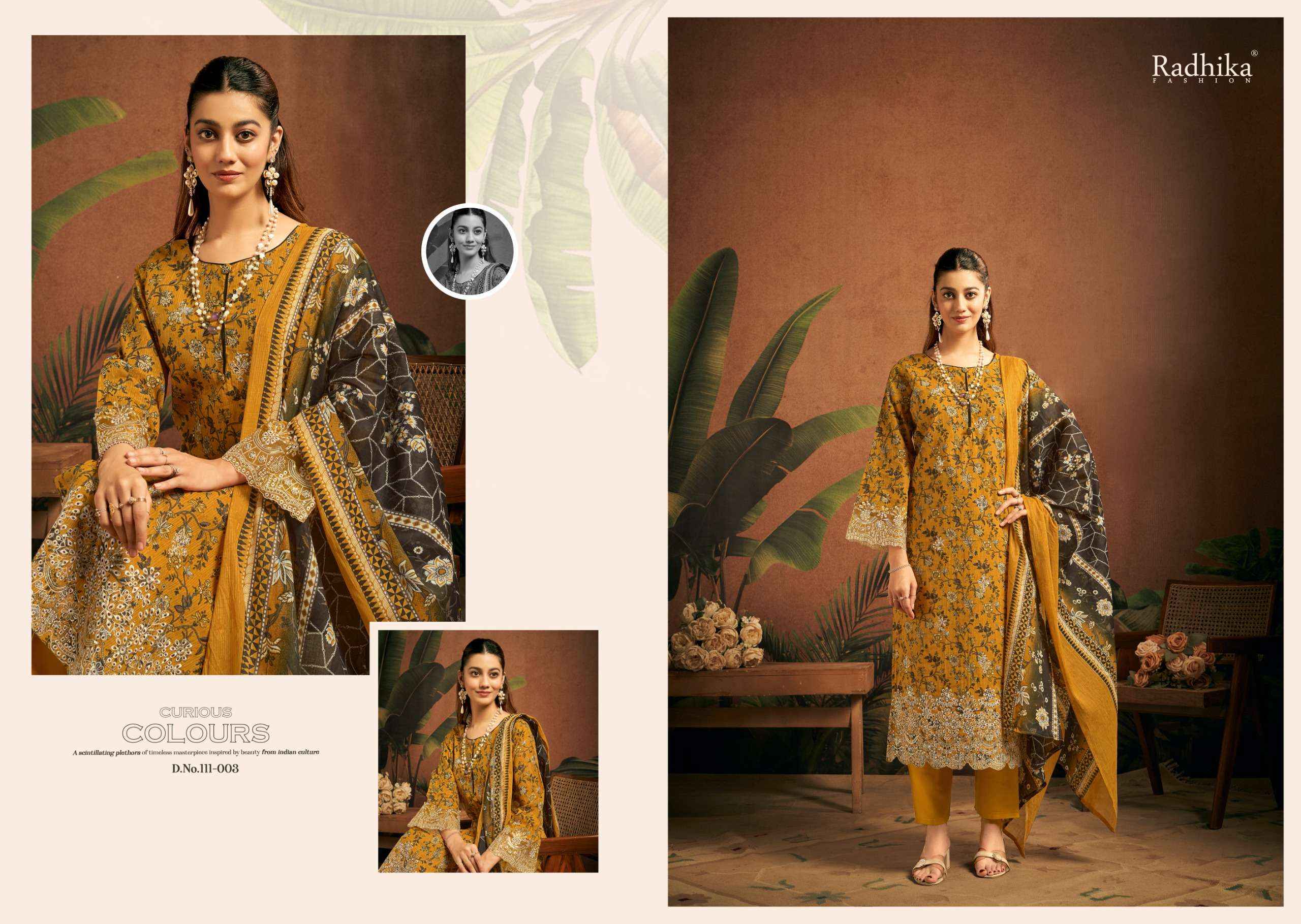 Radhika Fashion Azara Saira Lawn Cotton Dress Material 6 pcs Catalogue