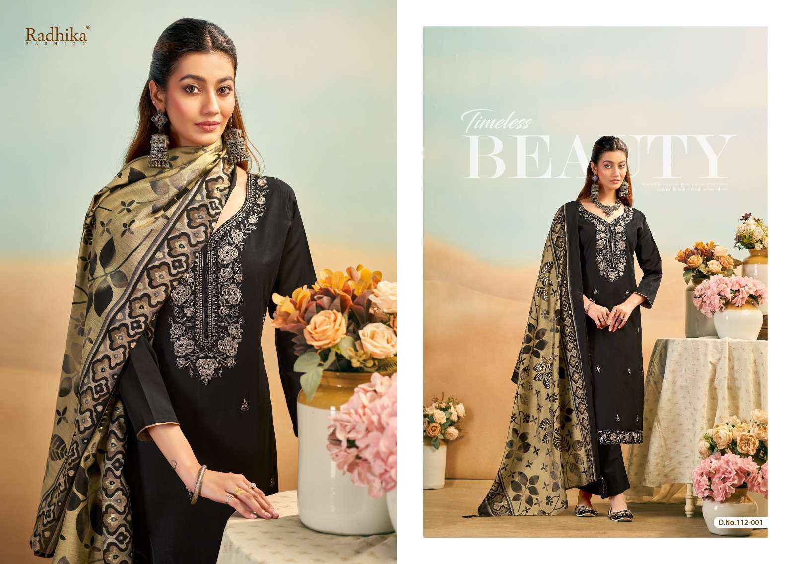Radhika Fashion Azara Shafinaz Jam Cotton Dress Material 6 pcs Catalogue