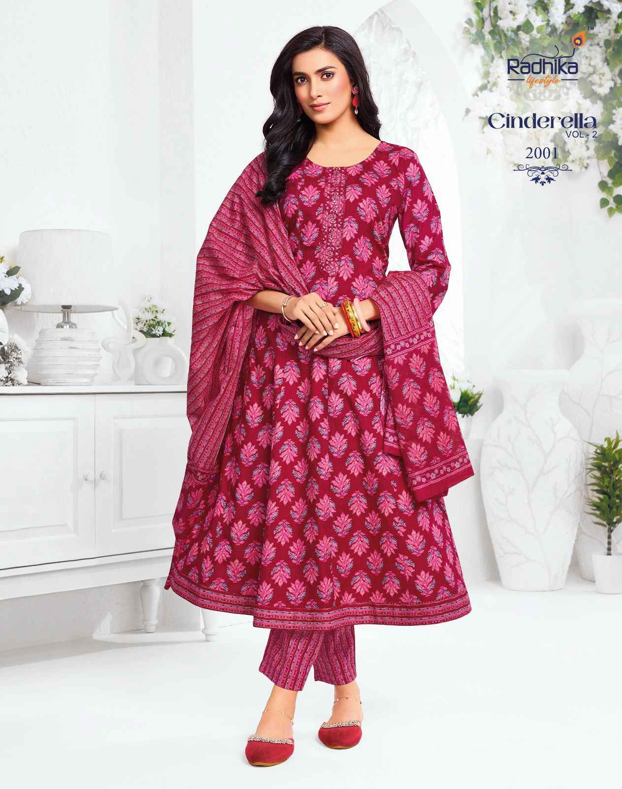 Radhika Lifestyle Cindrella Vol 2 Cotton Kurti Combo 8 pcs Catalogue