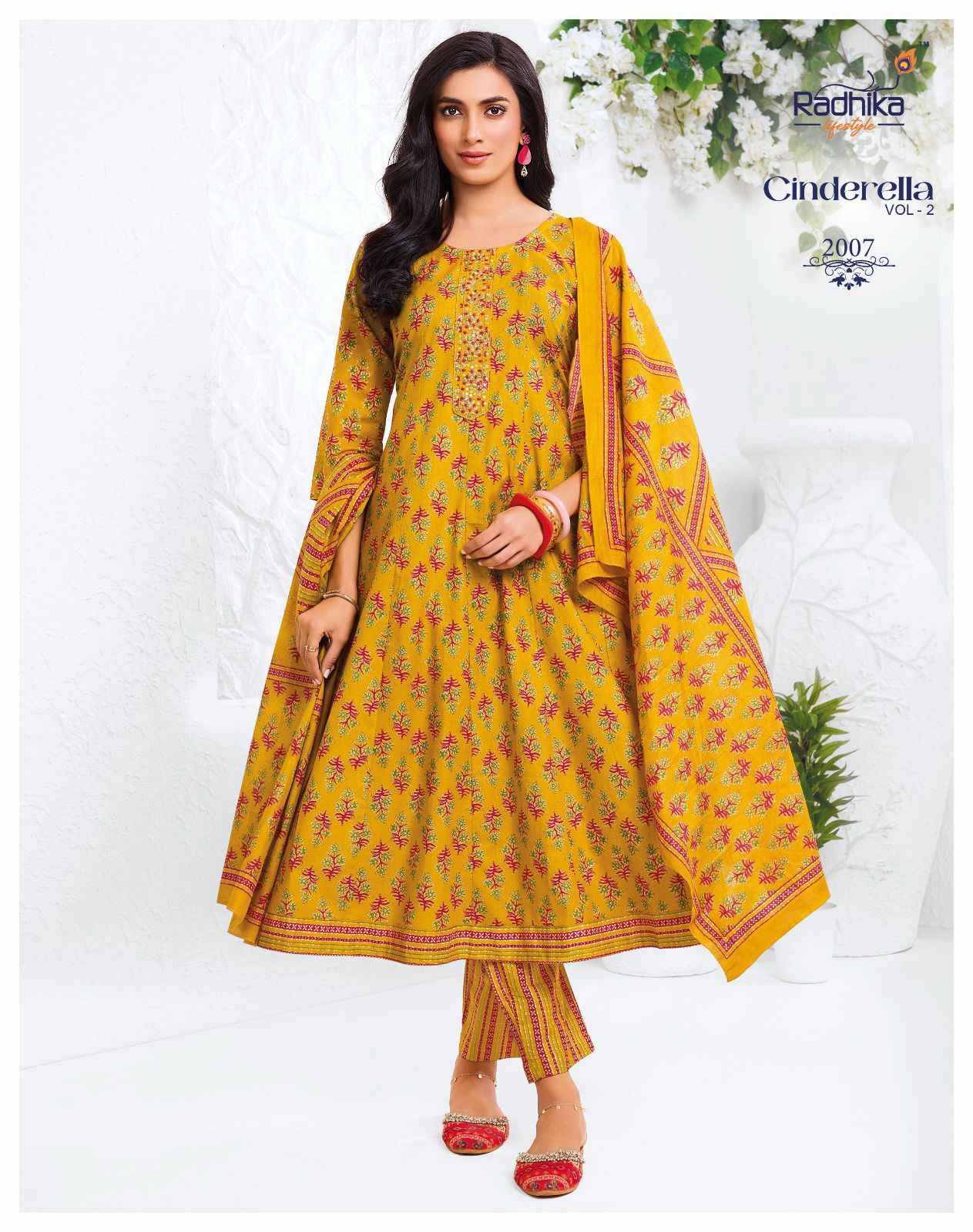 Radhika Lifestyle Cindrella Vol 2 Cotton Kurti Combo 8 pcs Catalogue