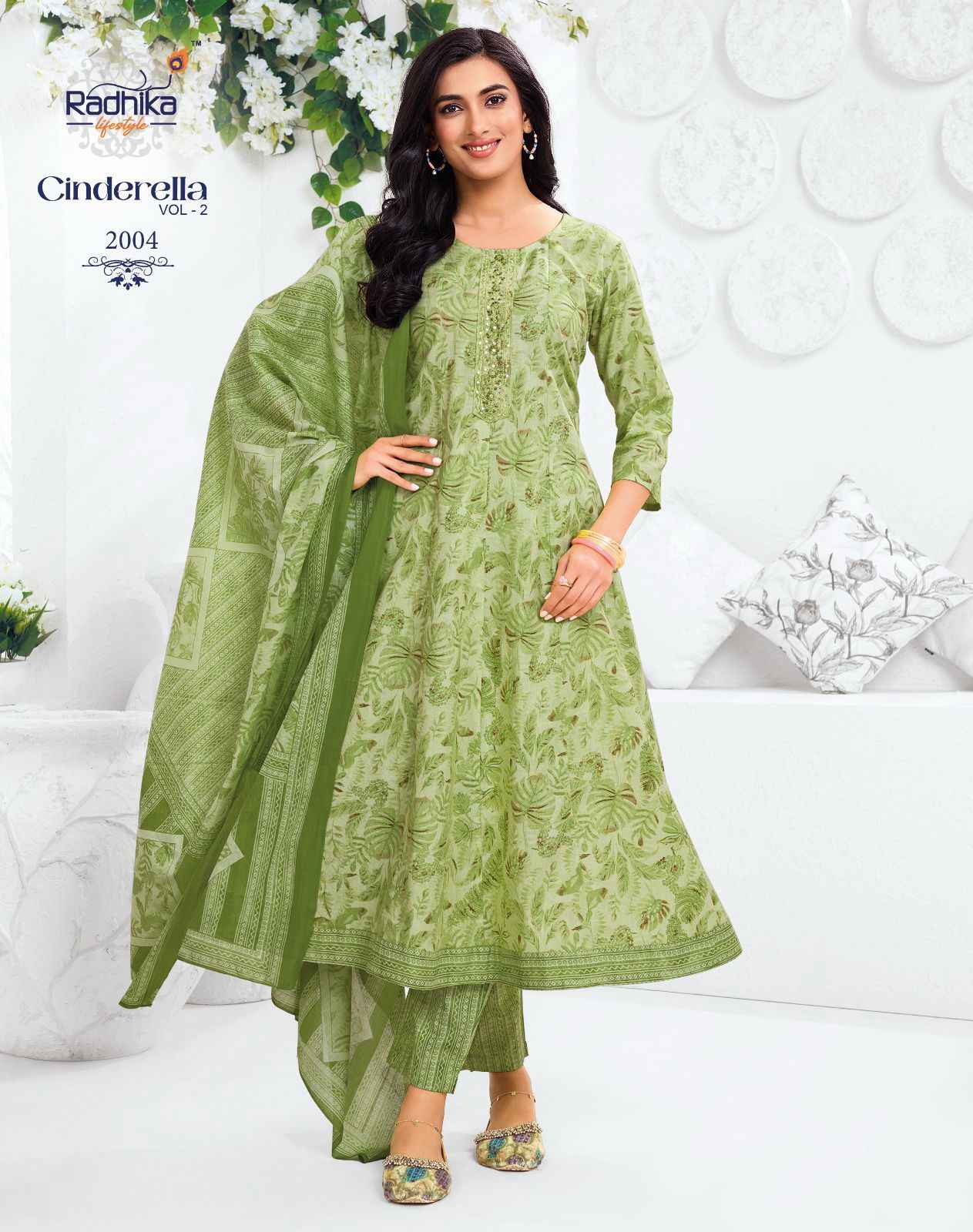 Radhika Lifestyle Cindrella Vol 2 Cotton Kurti Combo 8 pcs Catalogue