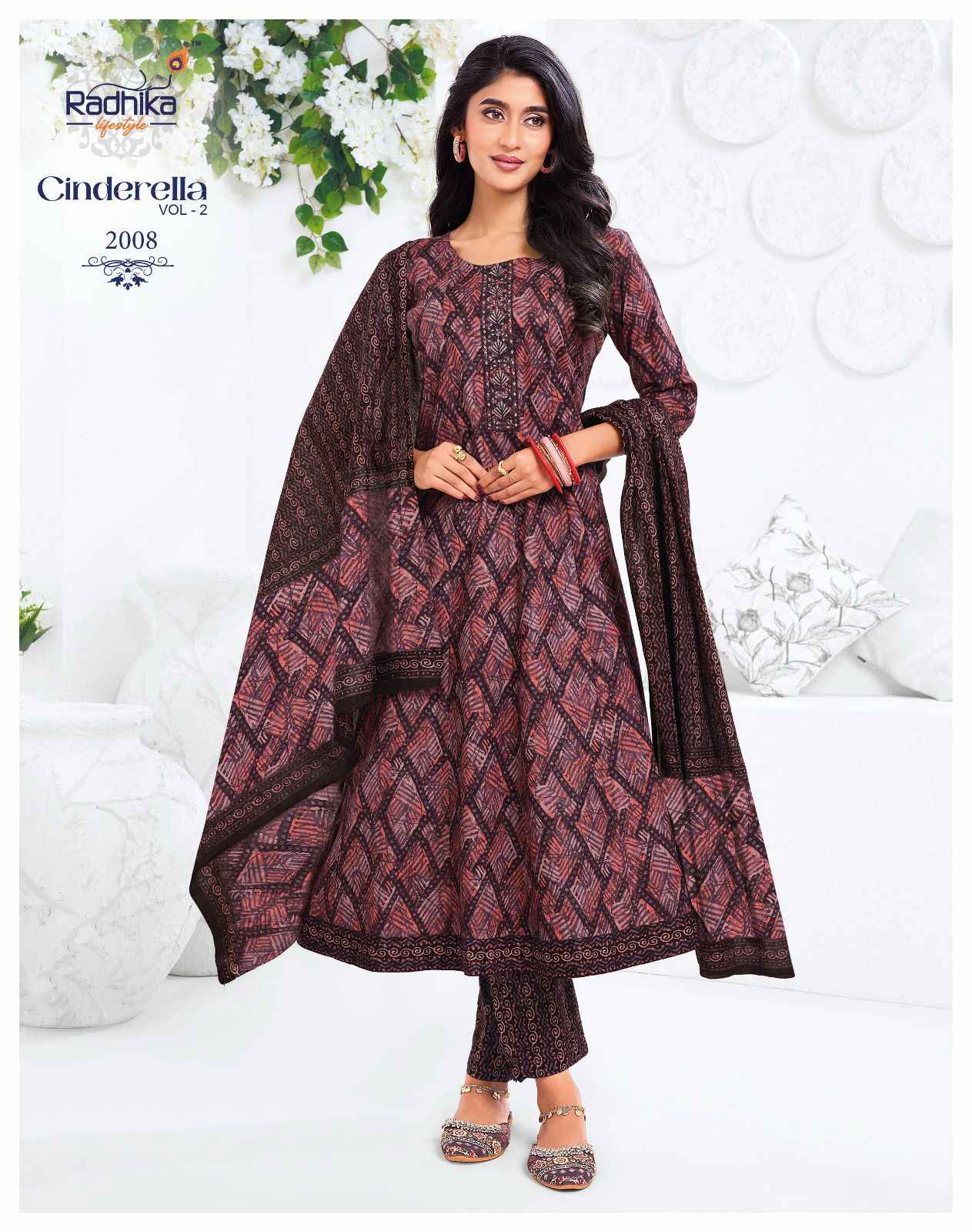 Radhika Lifestyle Cindrella Vol 2 Cotton Kurti Combo 8 pcs Catalogue