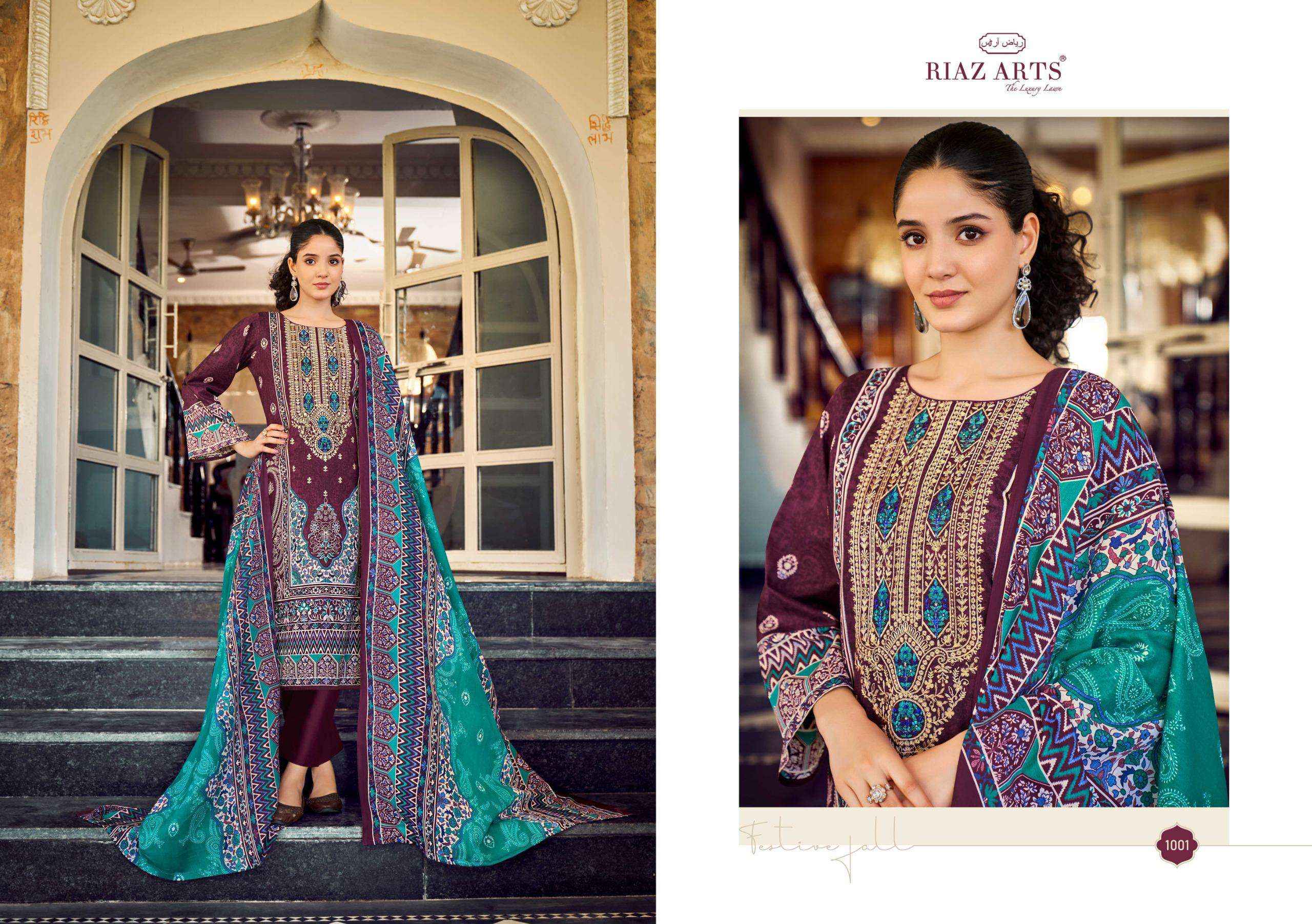 Riaz Arts Musafir Vol 31 Lawn Cotton Dress Material 8 pcs Catalogue