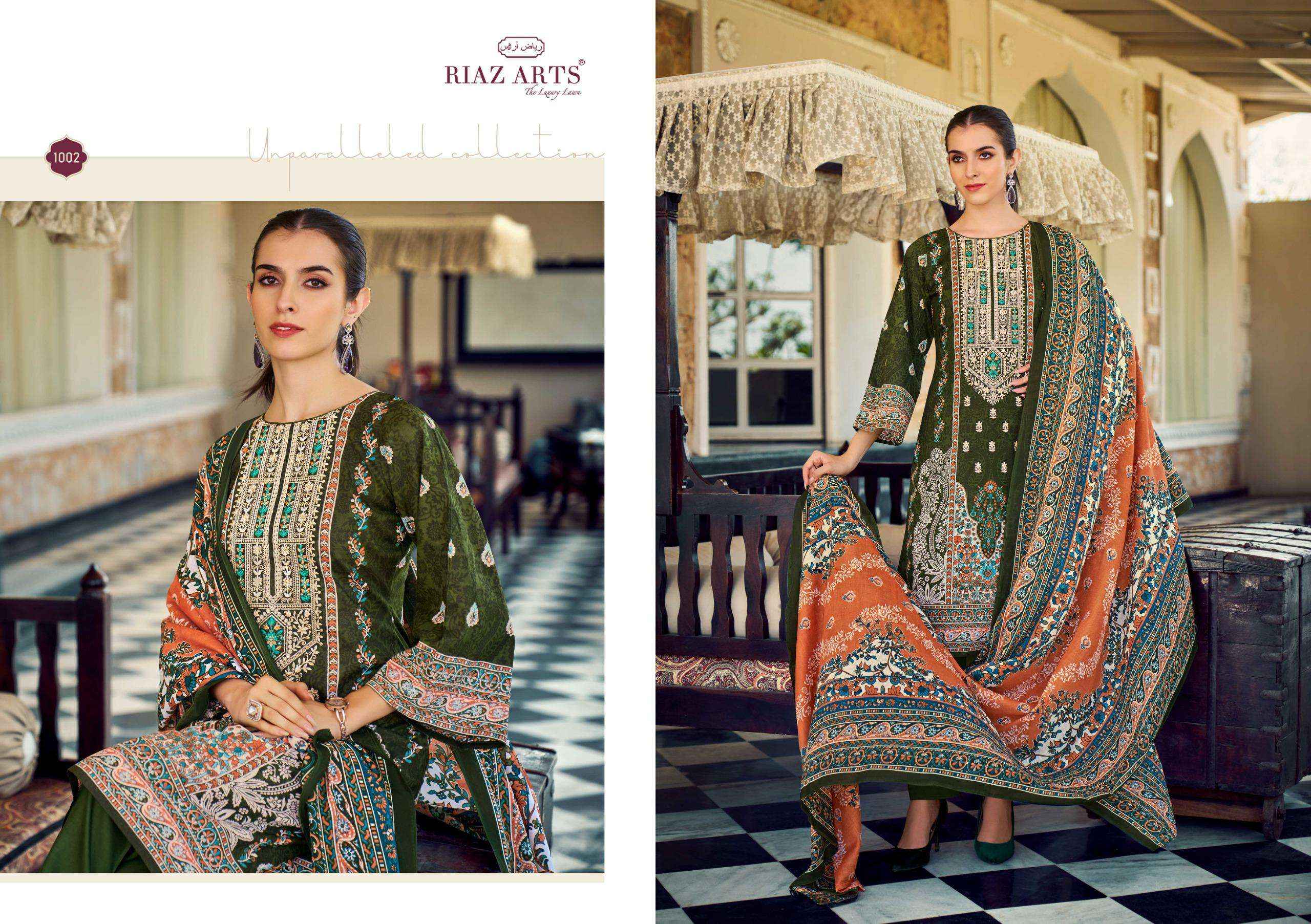 Riaz Arts Musafir Vol 31 Lawn Cotton Dress Material 8 pcs Catalogue