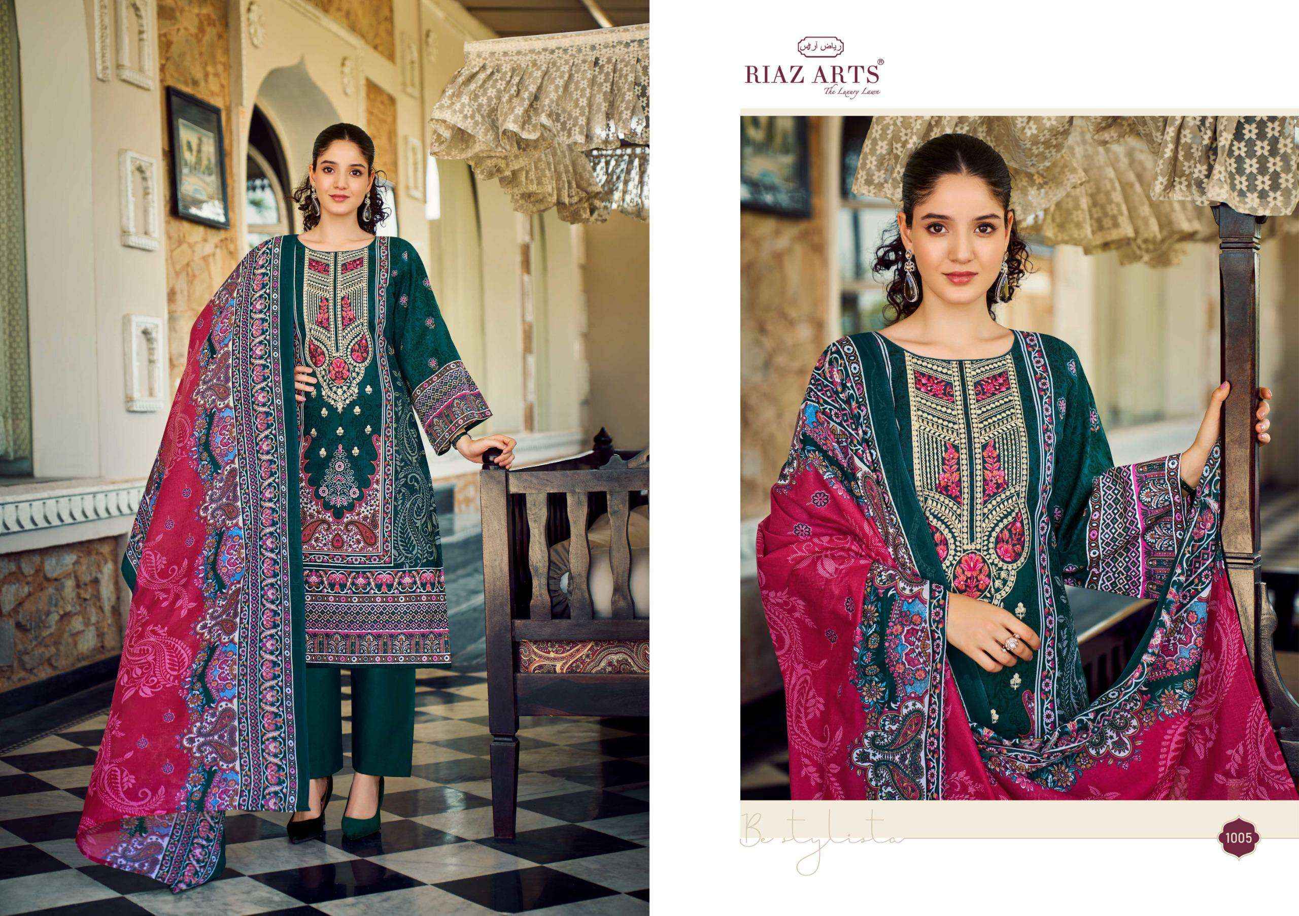 Riaz Arts Musafir Vol 31 Lawn Cotton Dress Material 8 pcs Catalogue
