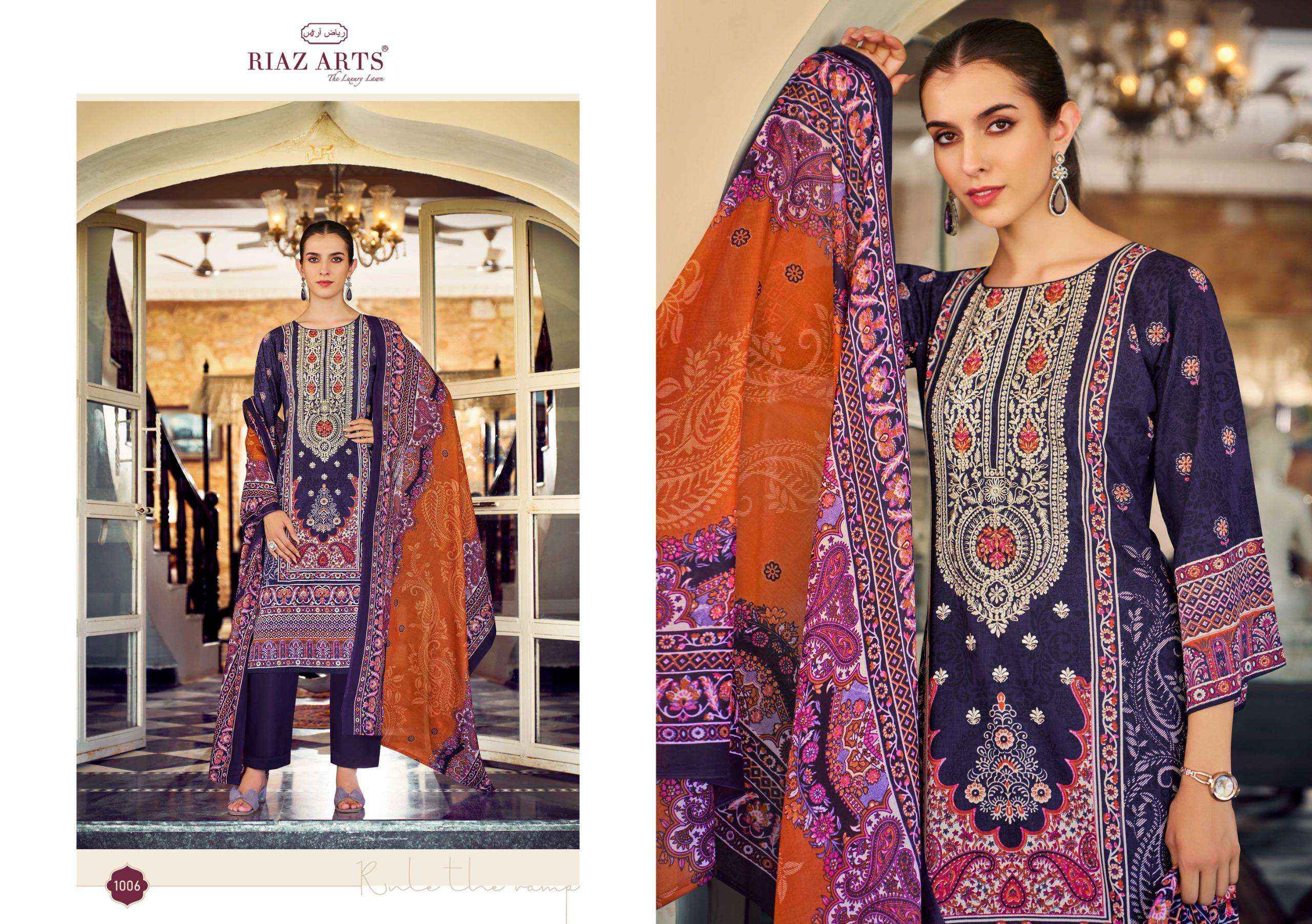 Riaz Arts Musafir Vol 31 Lawn Cotton Dress Material 8 pcs Catalogue