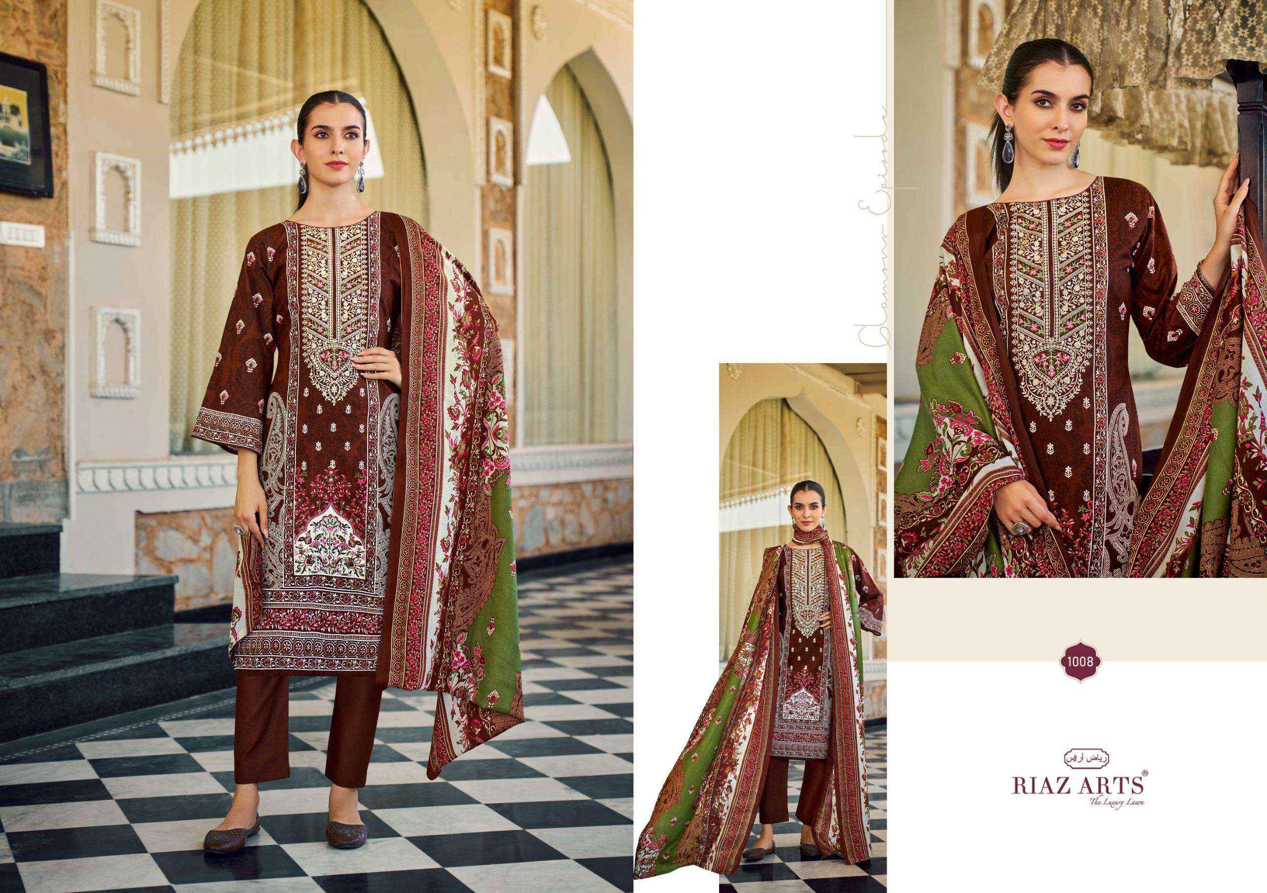 Riaz Arts Musafir Vol 31 Lawn Cotton Dress Material 8 pcs Catalogue