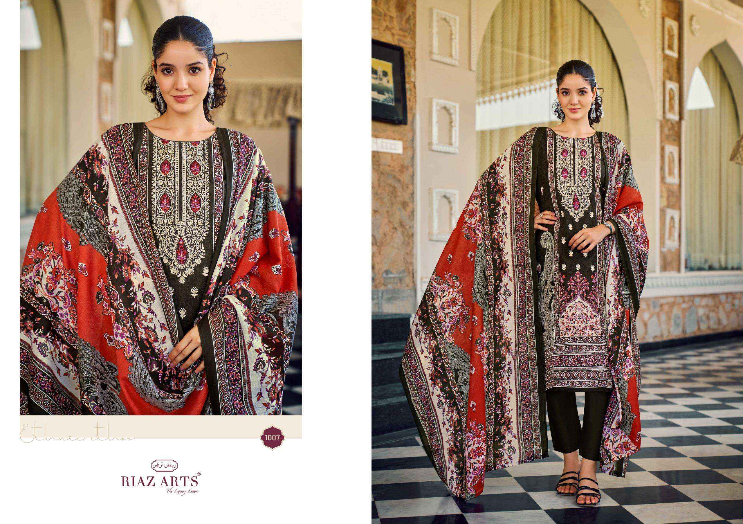 Riaz Arts Musafir Vol 31 Lawn Cotton Dress Material 8 pcs Catalogue