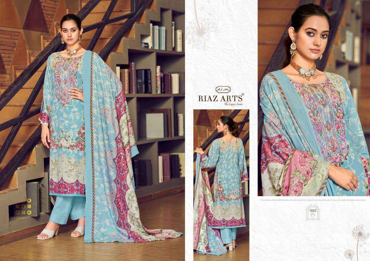 Riaz Arts Musafir Vol 33 Lawn Cotton Dress Material 6 pcs Catalogue