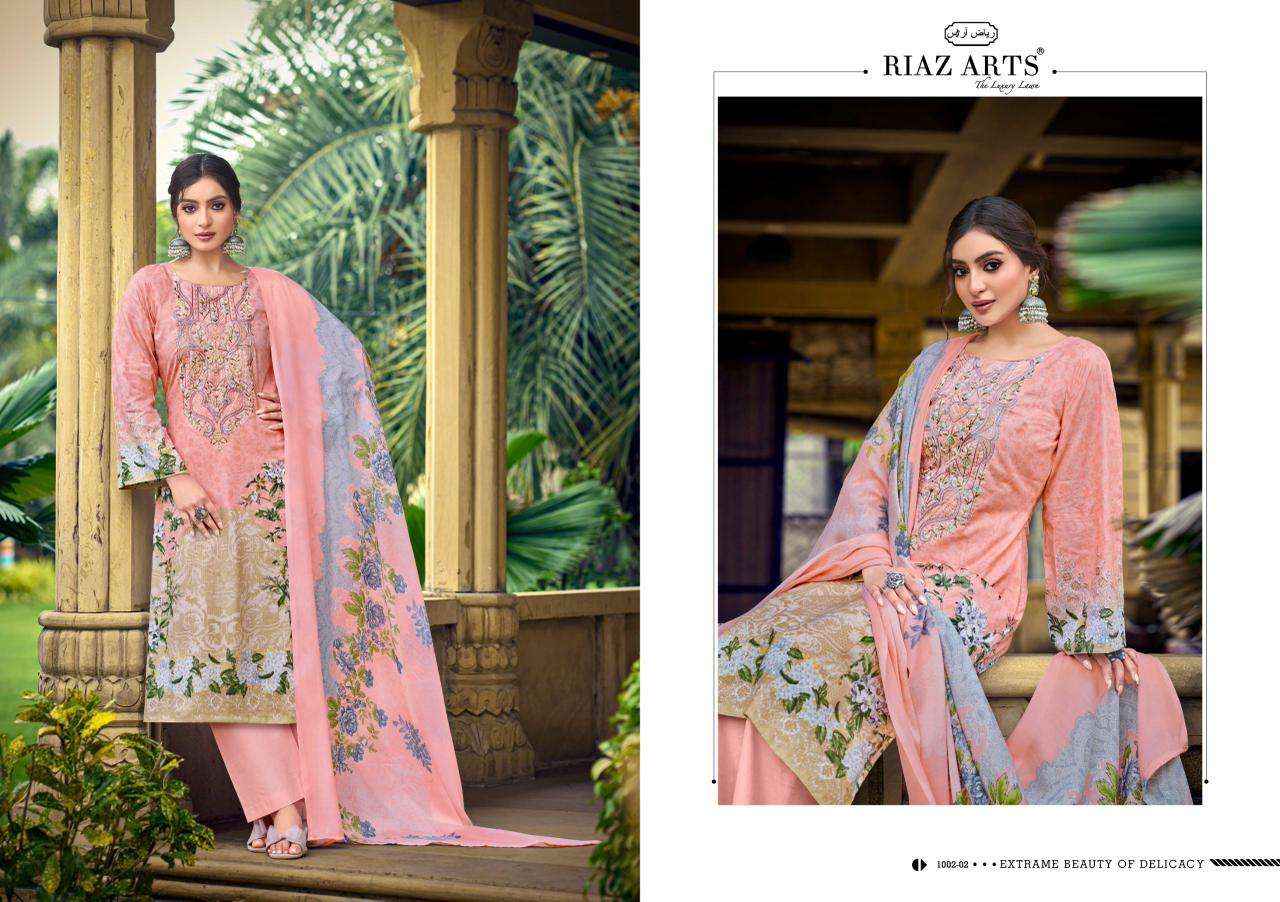Riaz Arts Musafir Vol 35 Lawn Cotton Dress Material 6 pcs Catalogue